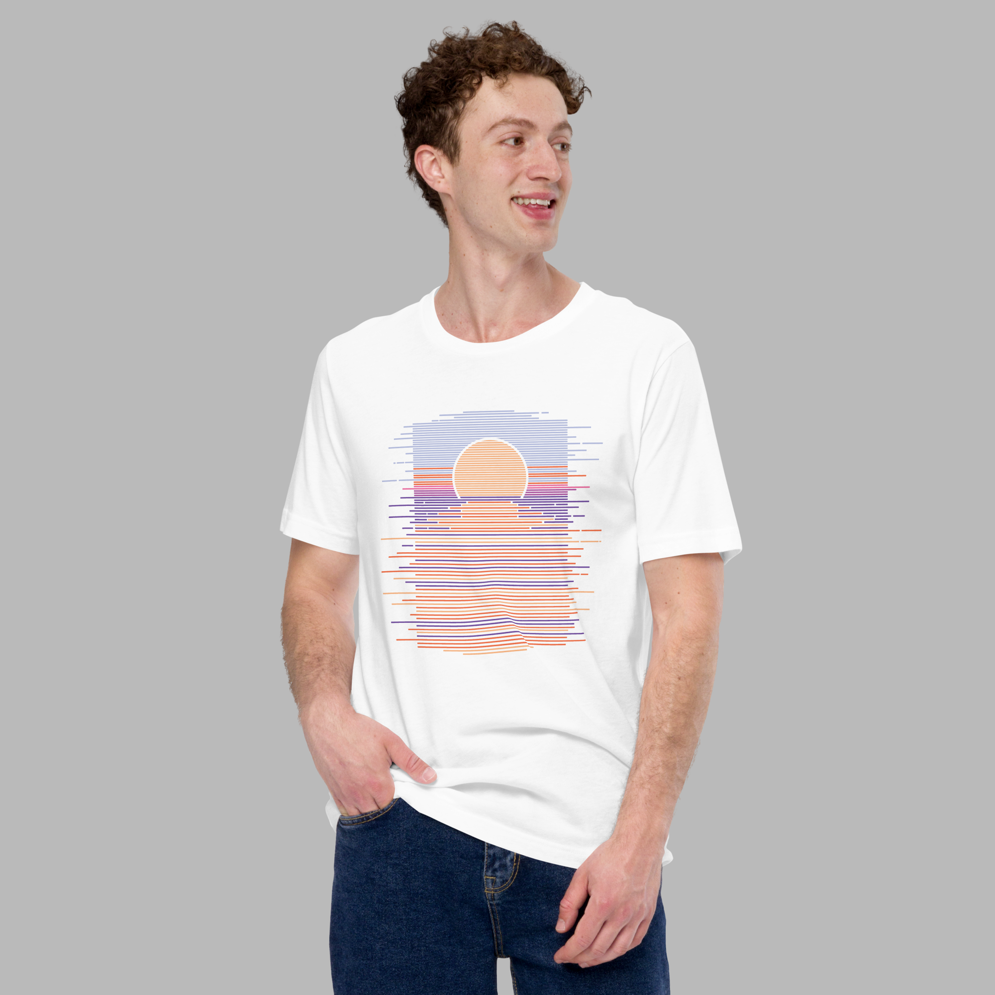Unisex t-shirt - Sunset Lines