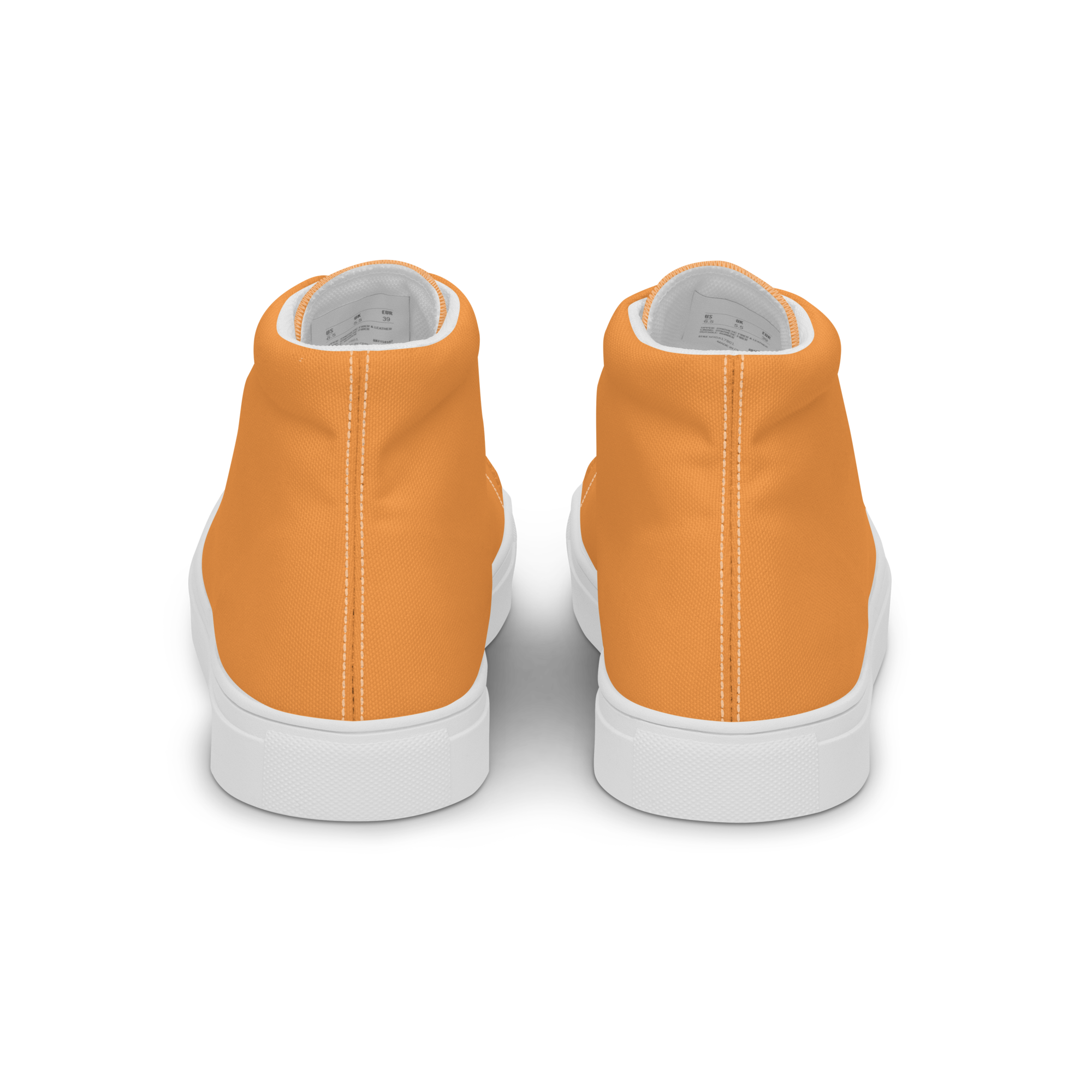 Women’s high top canvas shoes - Sunshine Orange