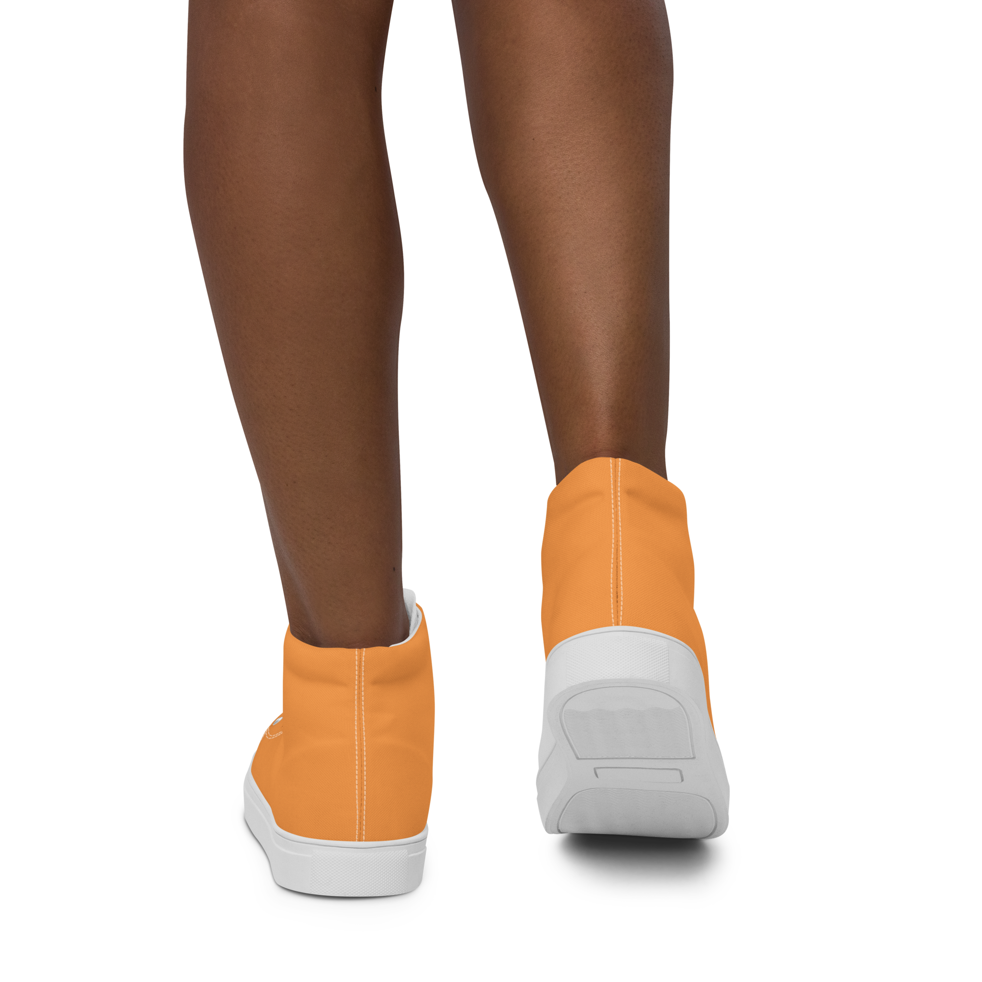 Women’s high top canvas shoes - Sunshine Orange