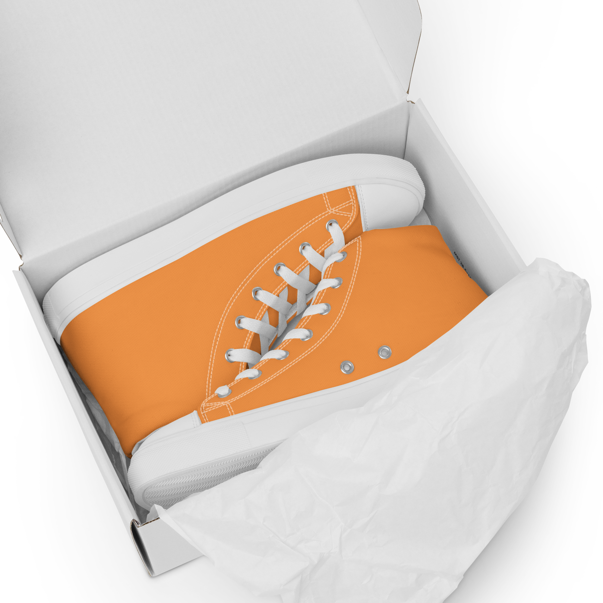 Women’s high top canvas shoes - Sunshine Orange