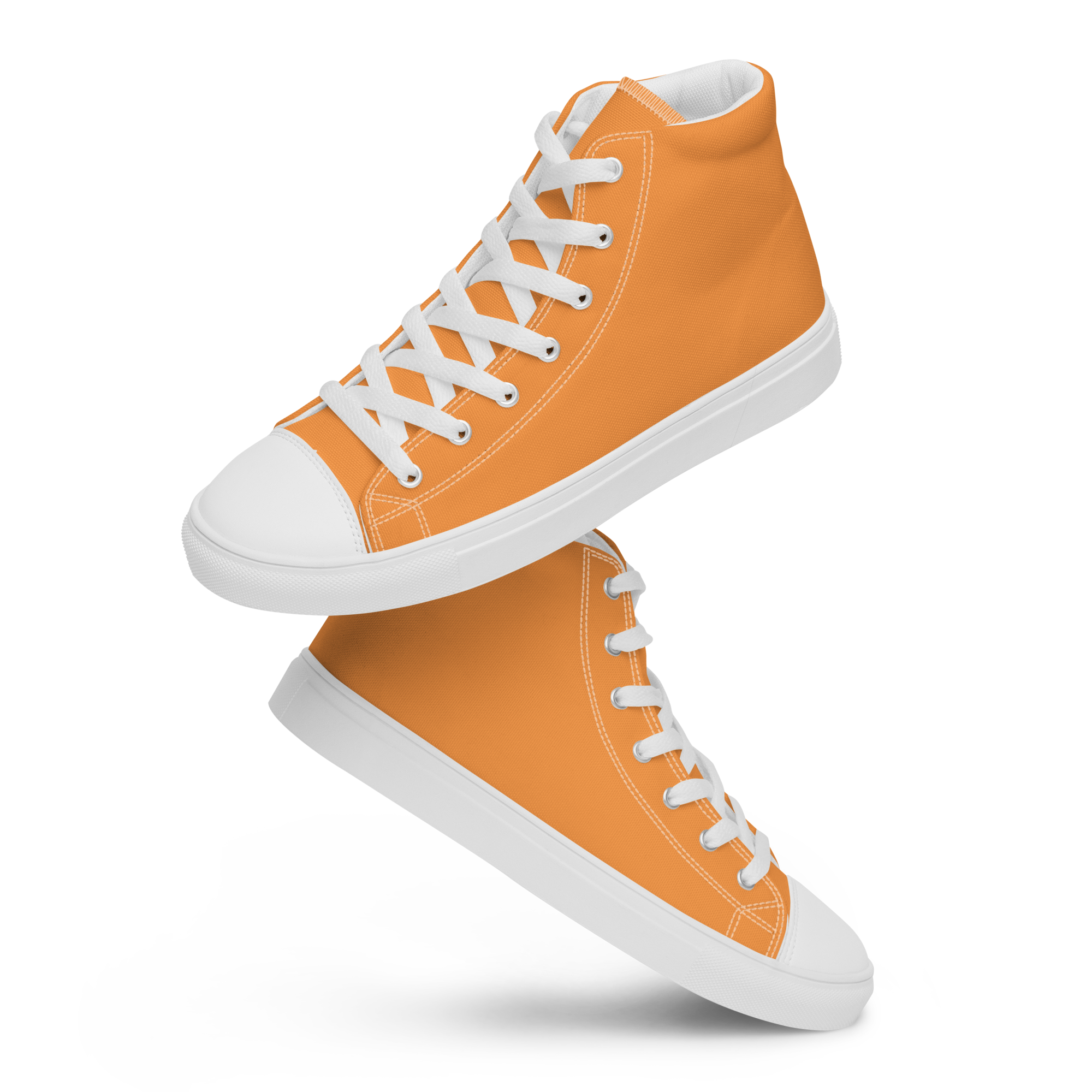 Women’s high top canvas shoes - Sunshine Orange