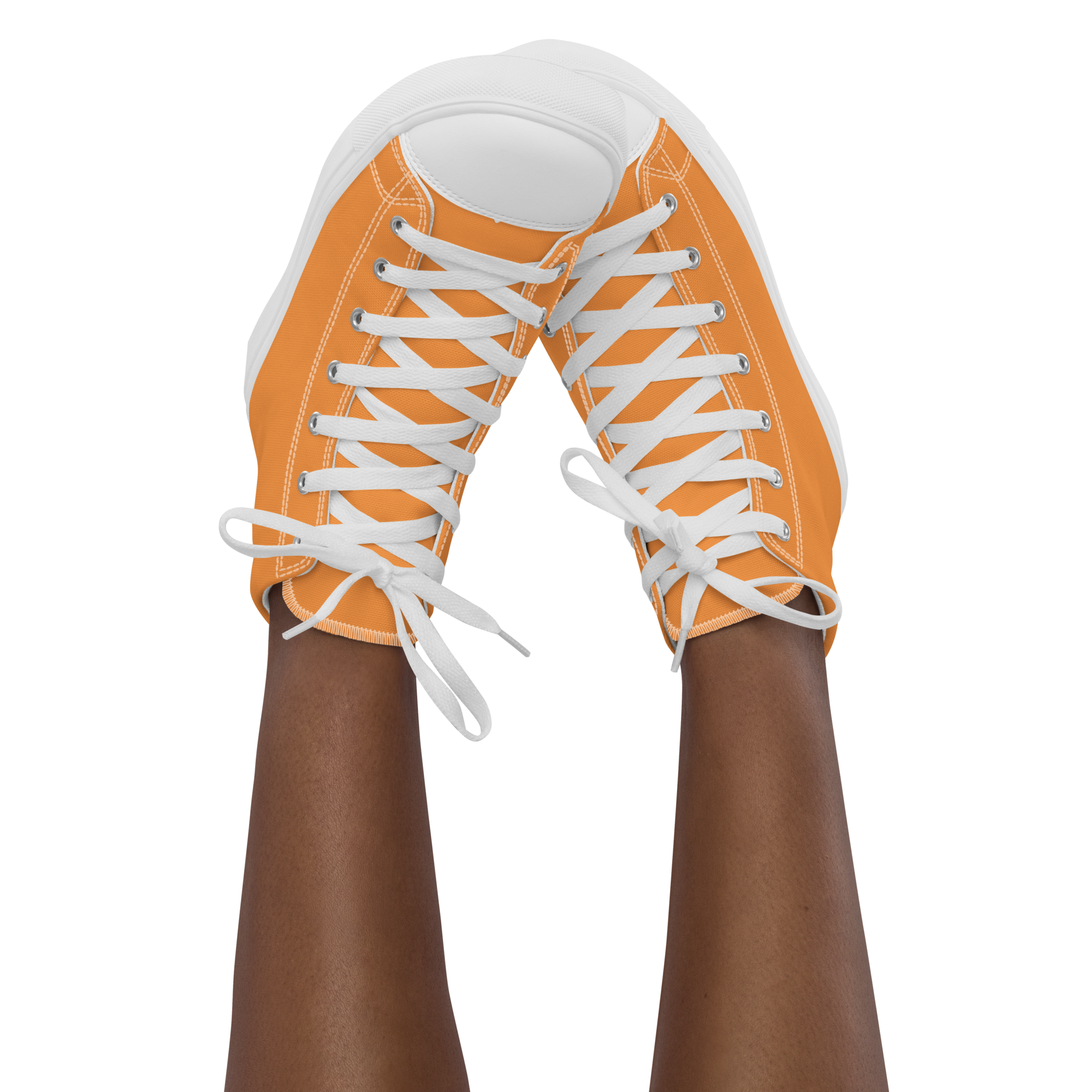 Women’s high top canvas shoes - Sunshine Orange