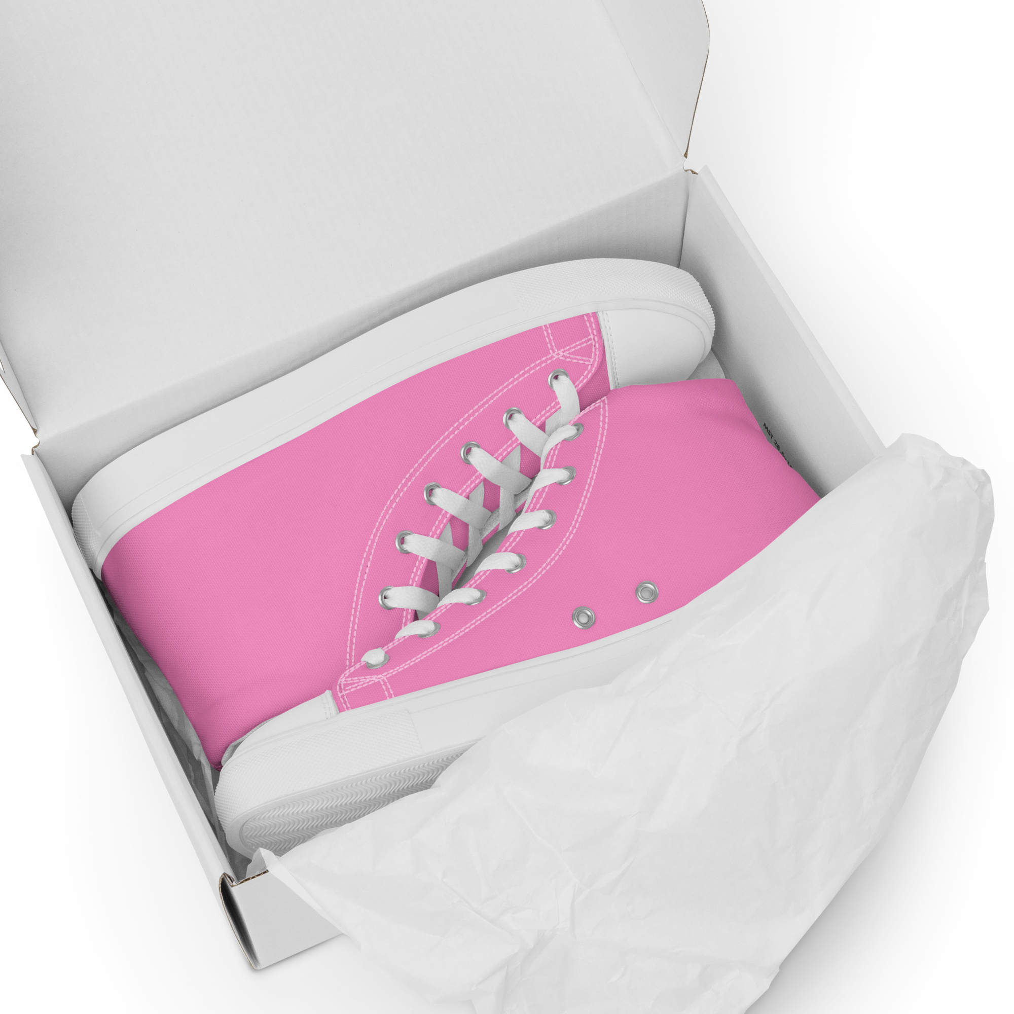 Women’s high top canvas shoes - Tropical Pink