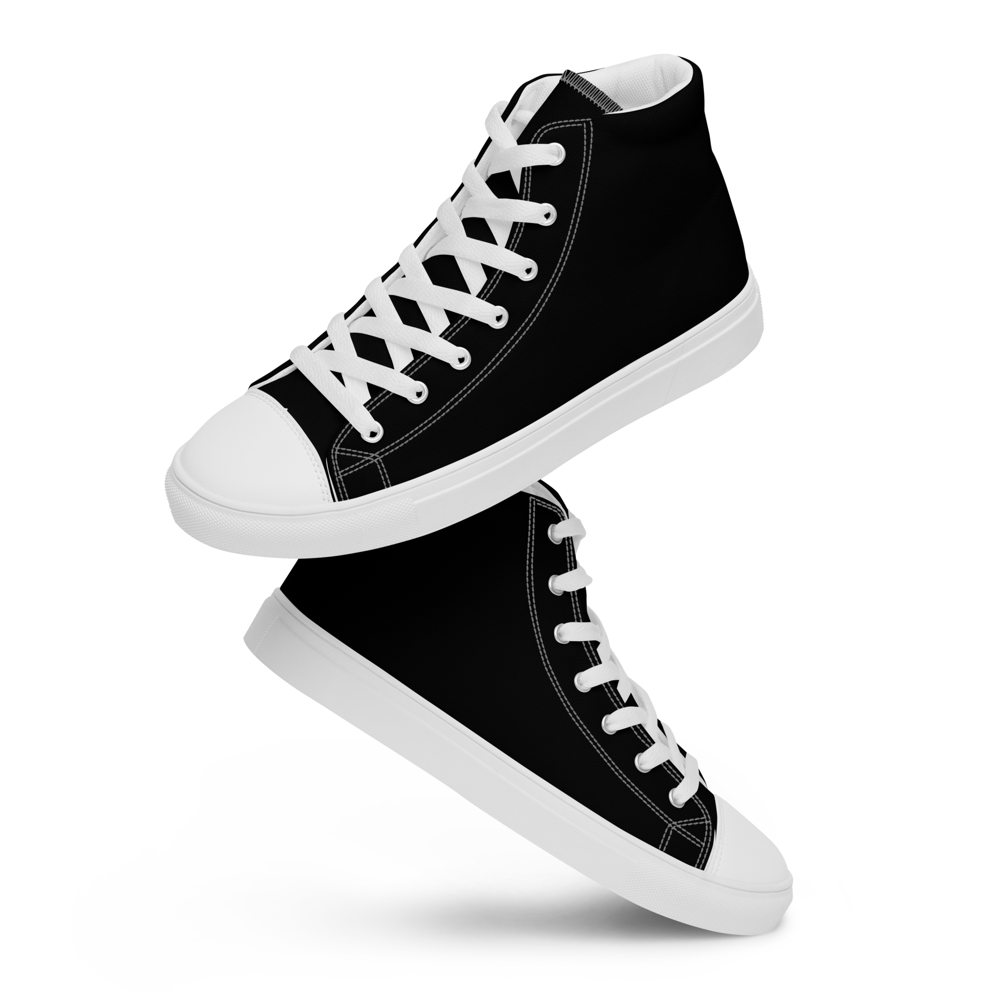 Women’s high top canvas shoes - Harbor Black