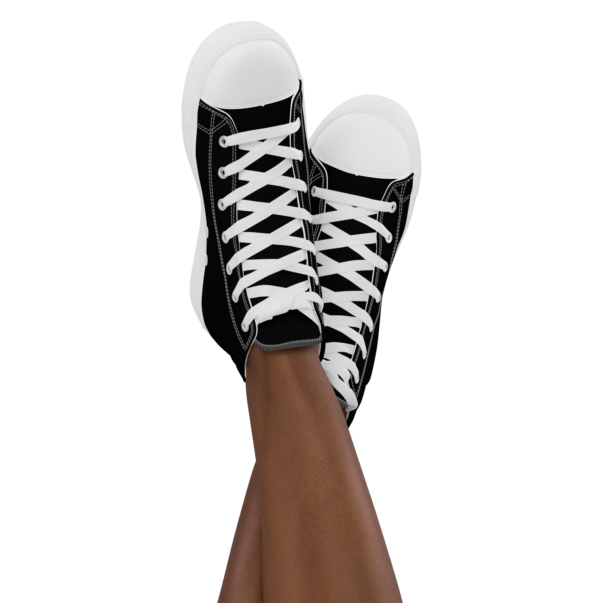 Women’s high top canvas shoes - Harbor Black