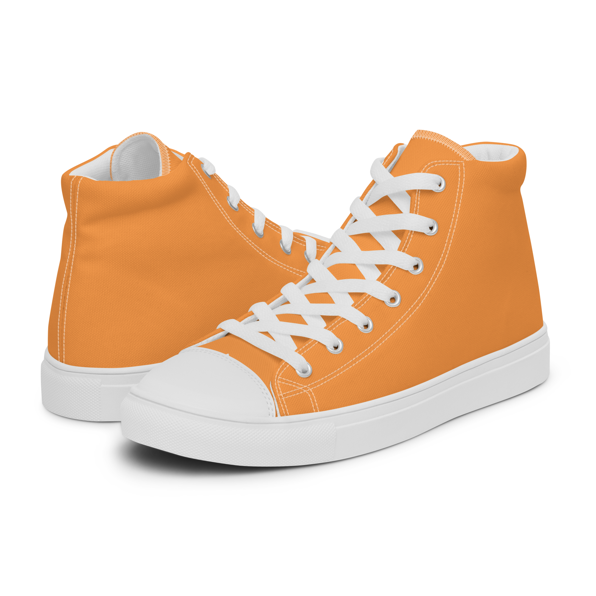 Women’s high top canvas shoes - Sunshine Orange