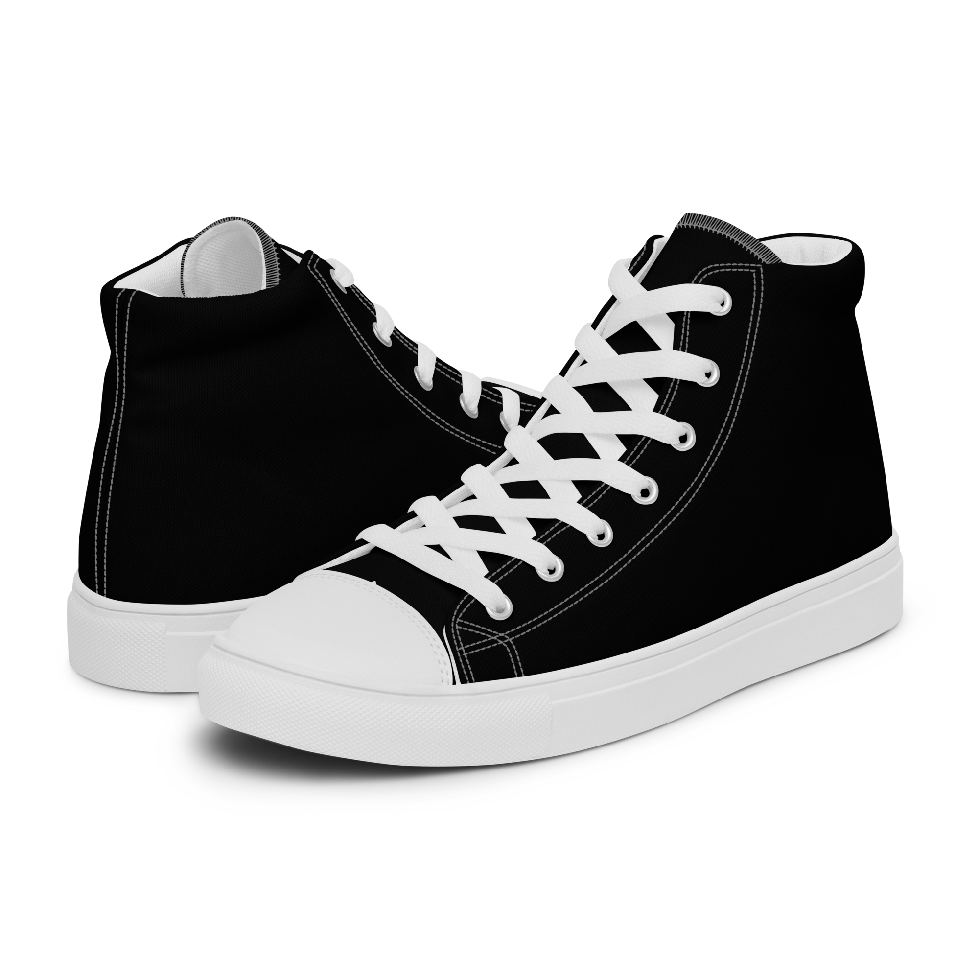 Women’s high top canvas shoes - Harbor Black