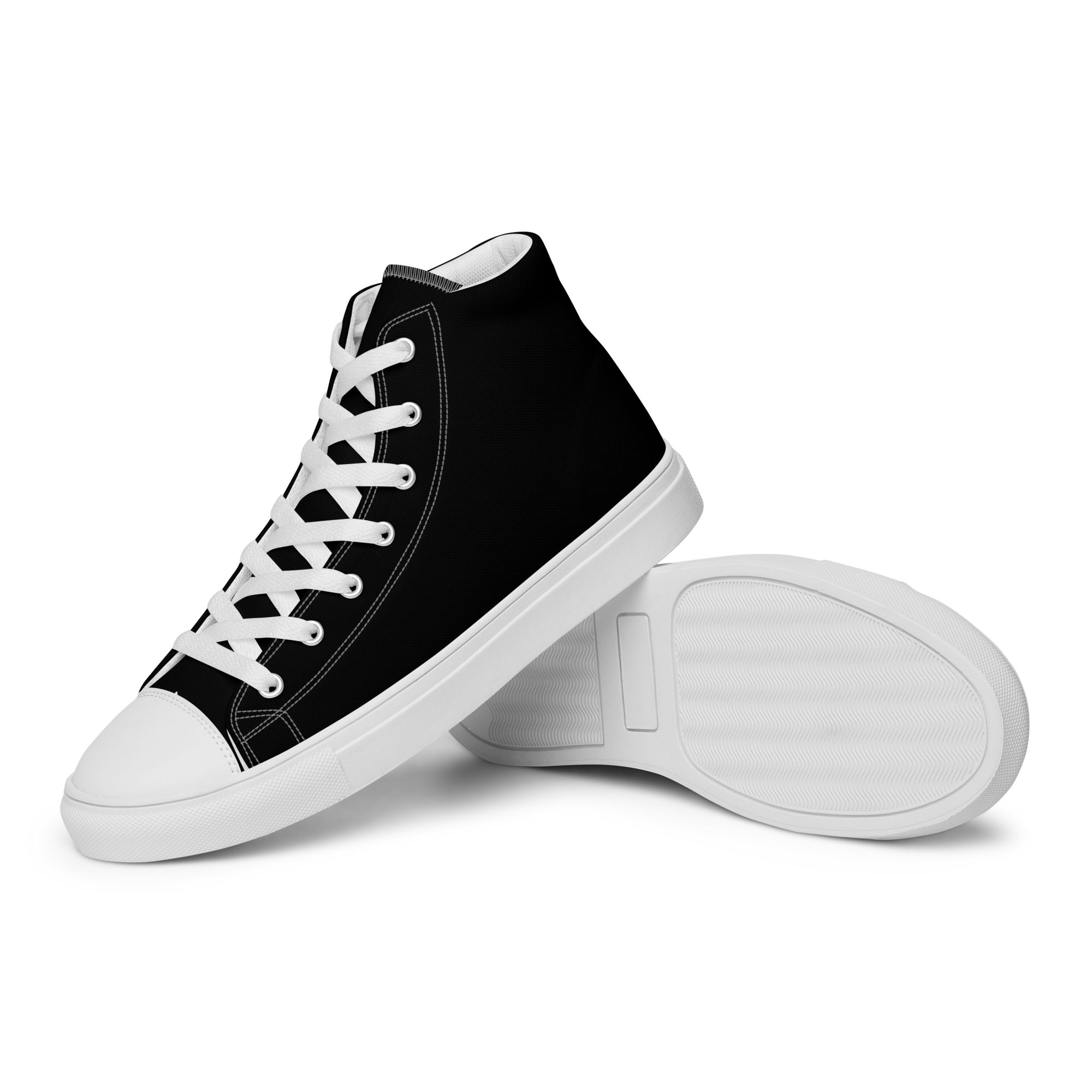 Women’s high top canvas shoes - Harbor Black