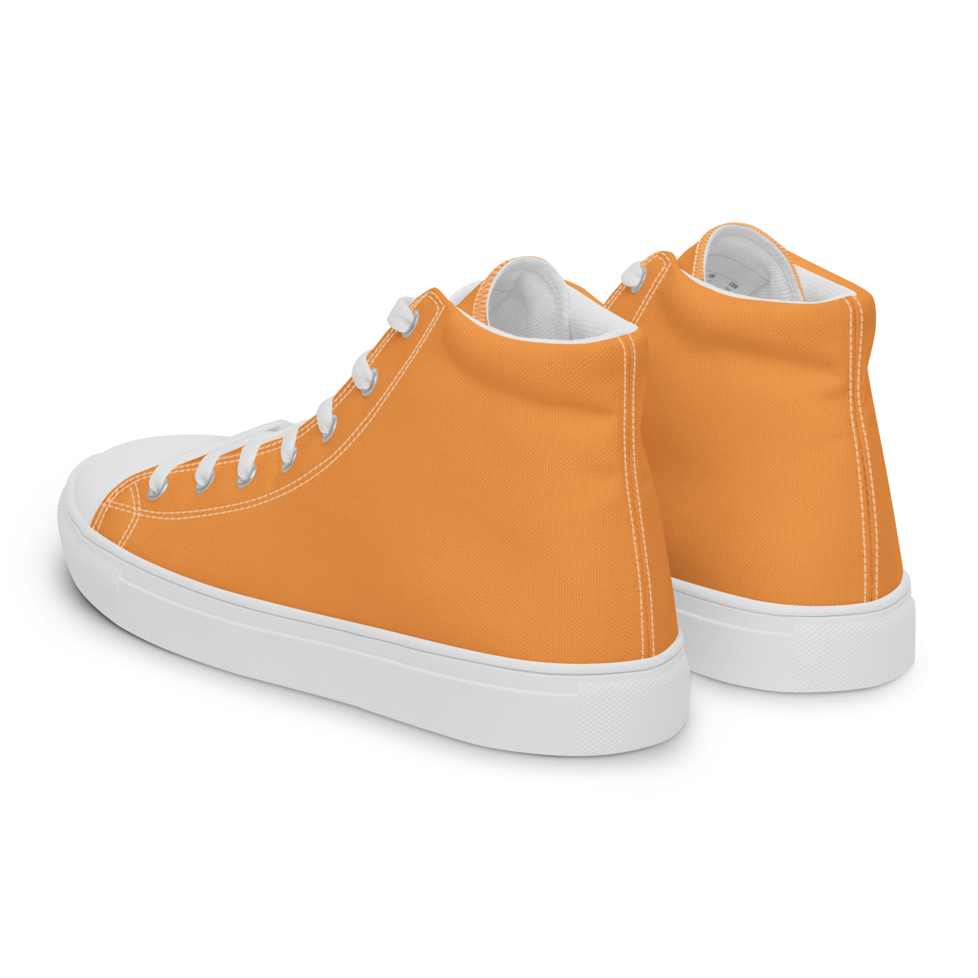 Women’s high top canvas shoes - Sunshine Orange
