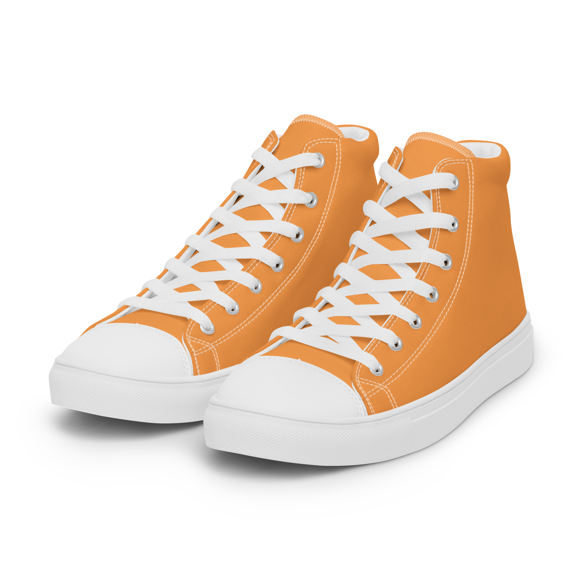 Women’s high top canvas shoes - Sunshine Orange