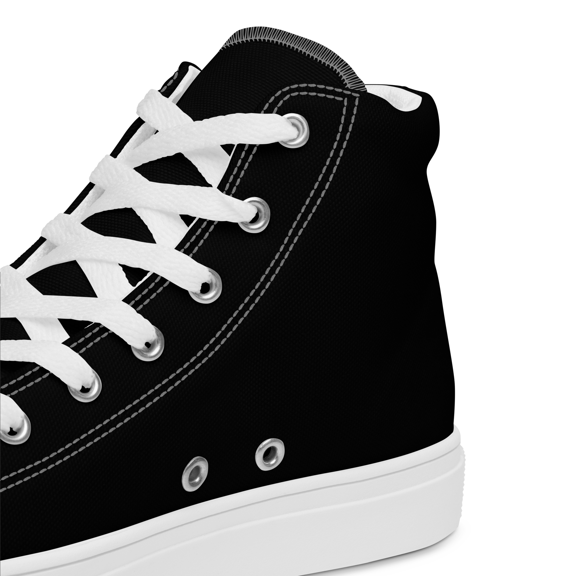 Women’s high top canvas shoes - Harbor Black