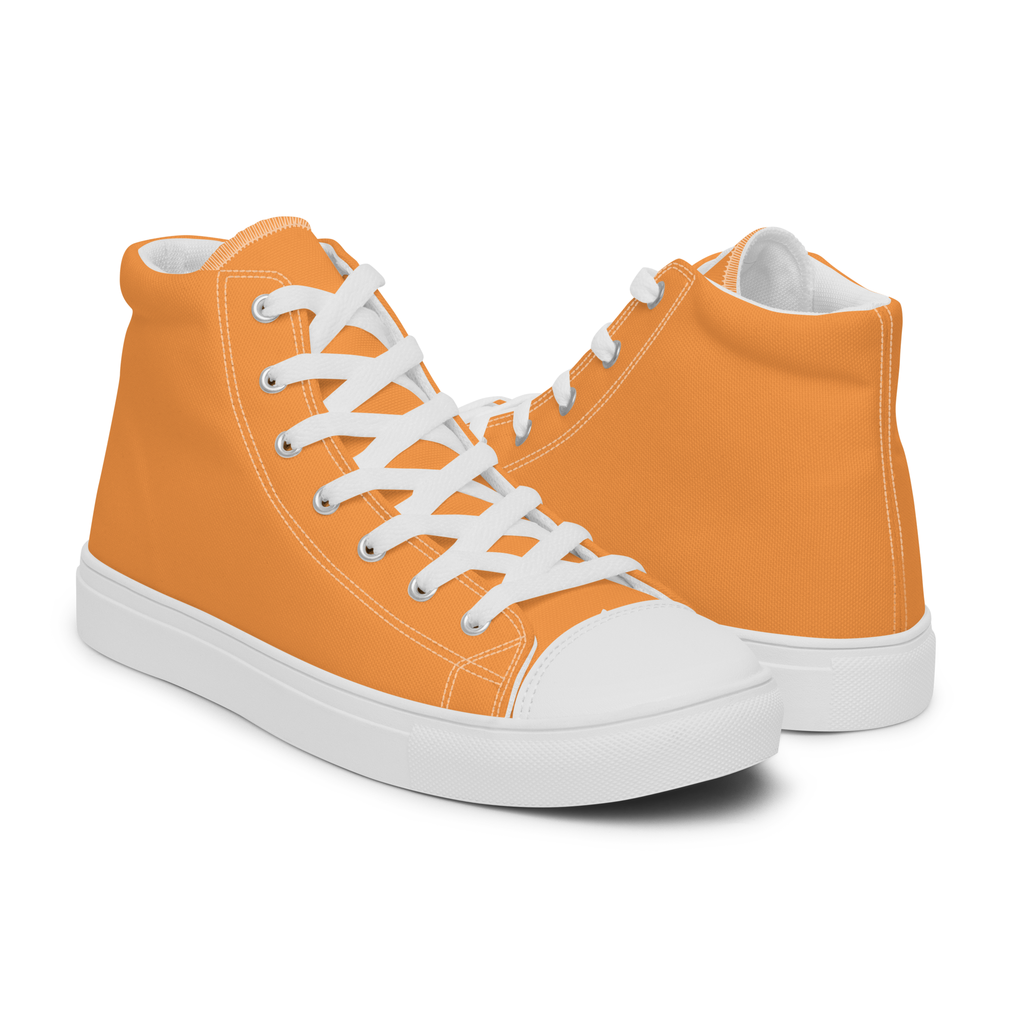 Women’s high top canvas shoes - Sunshine Orange
