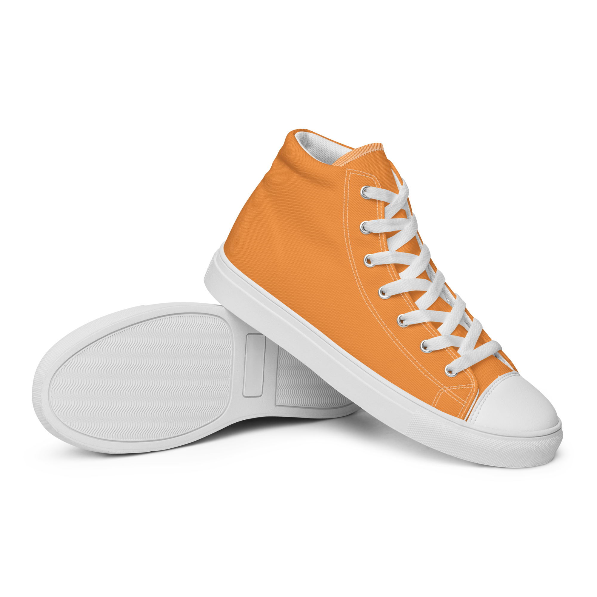 Women’s high top canvas shoes - Sunshine Orange