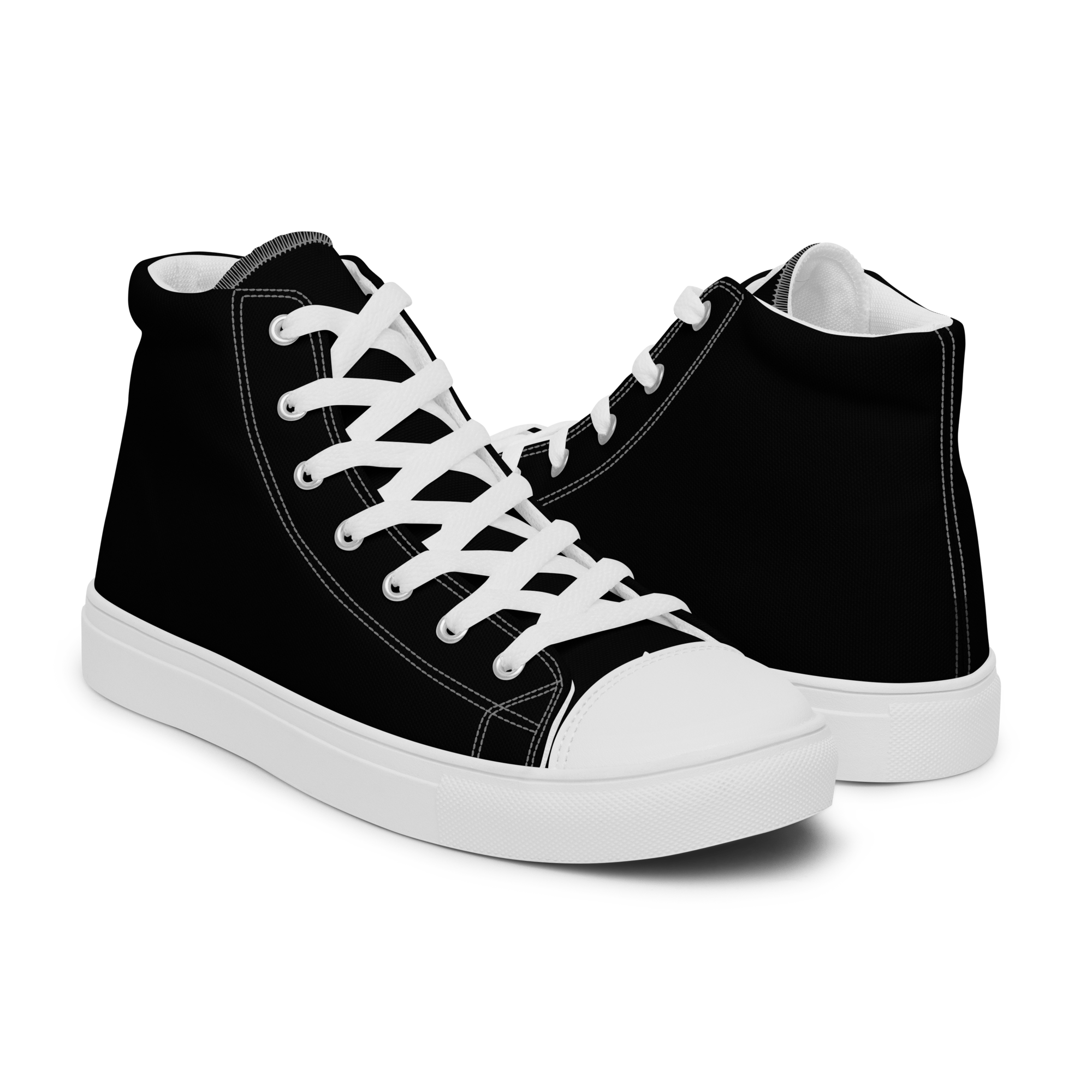 Women’s high top canvas shoes - Harbor Black