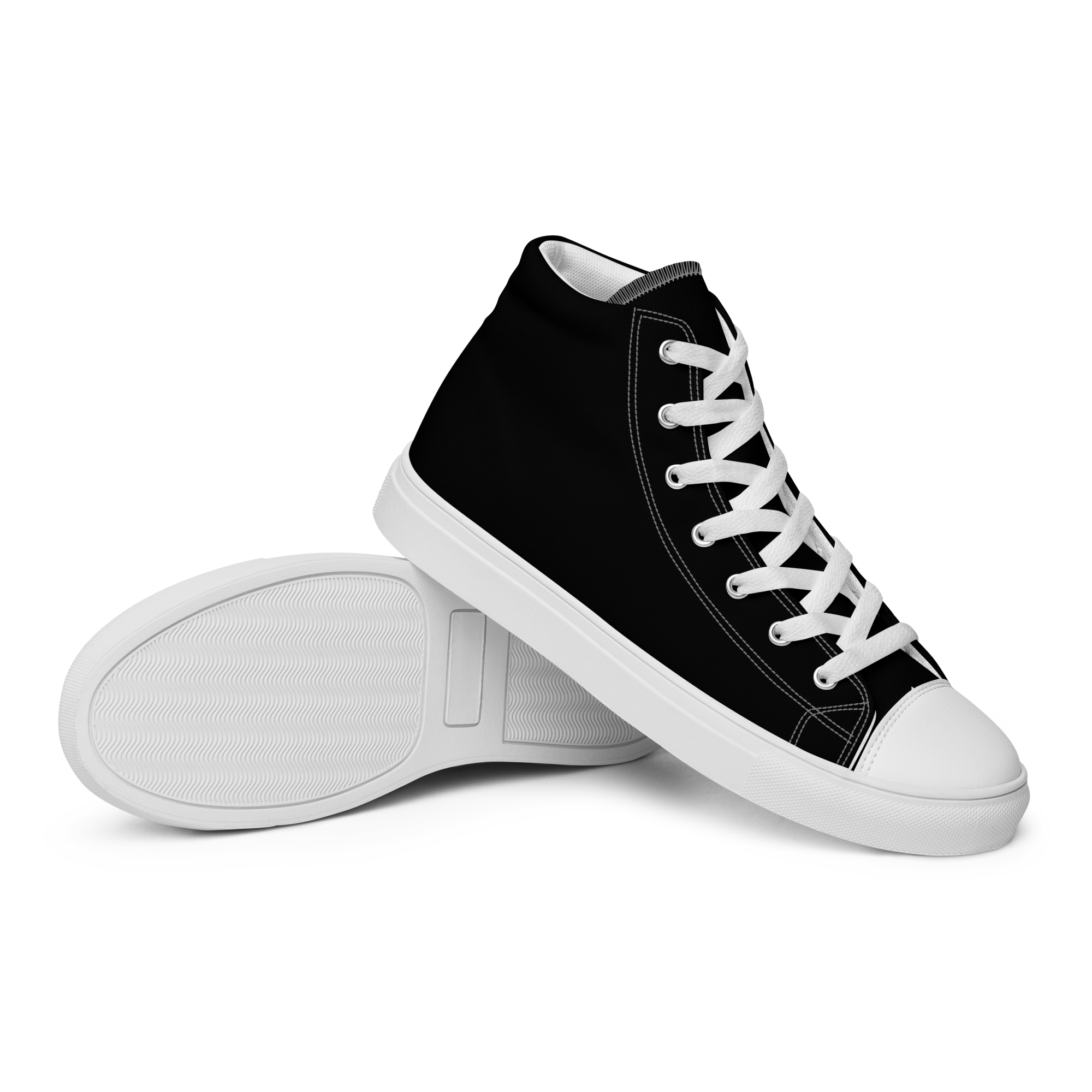 Women’s high top canvas shoes - Harbor Black