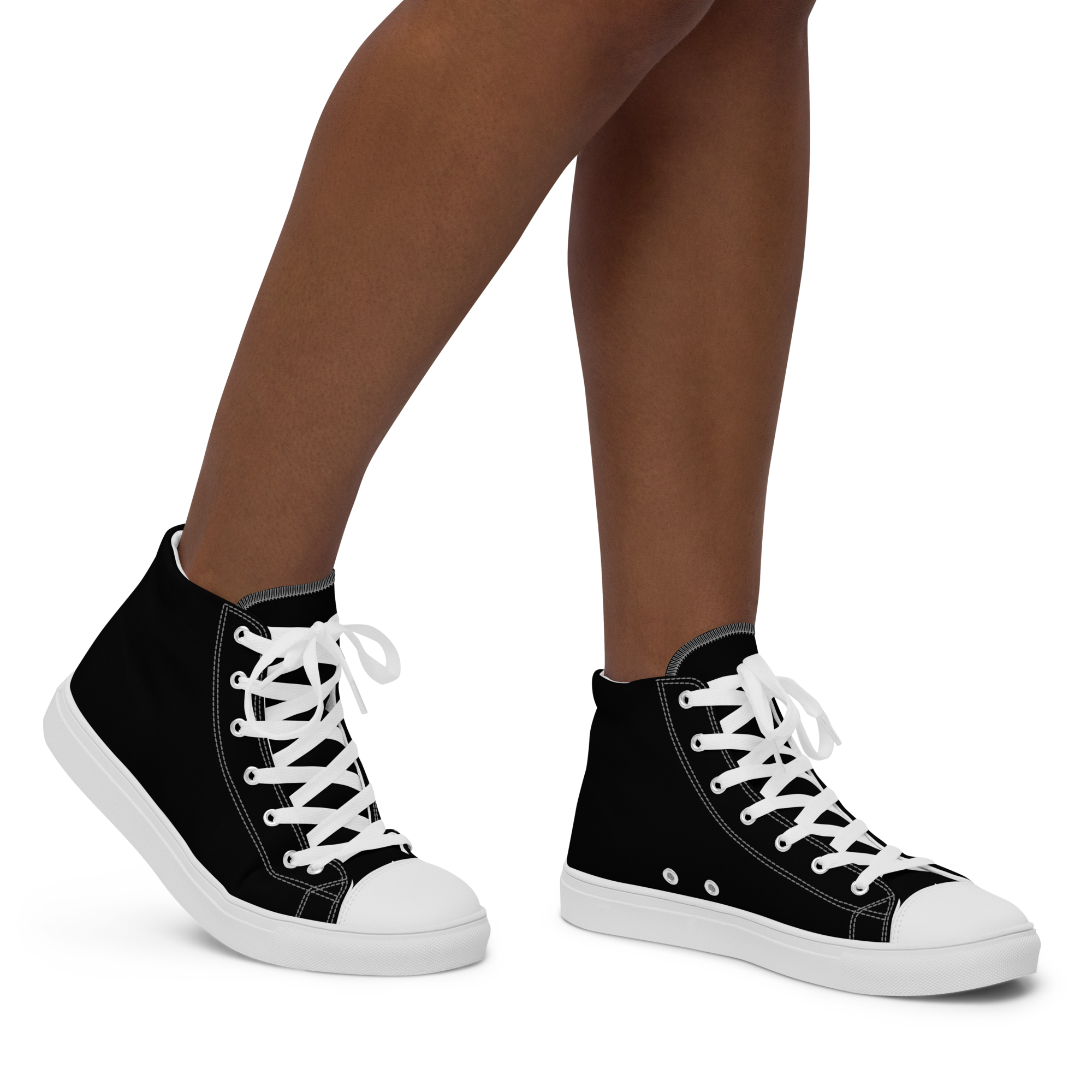 Women’s high top canvas shoes - Harbor Black