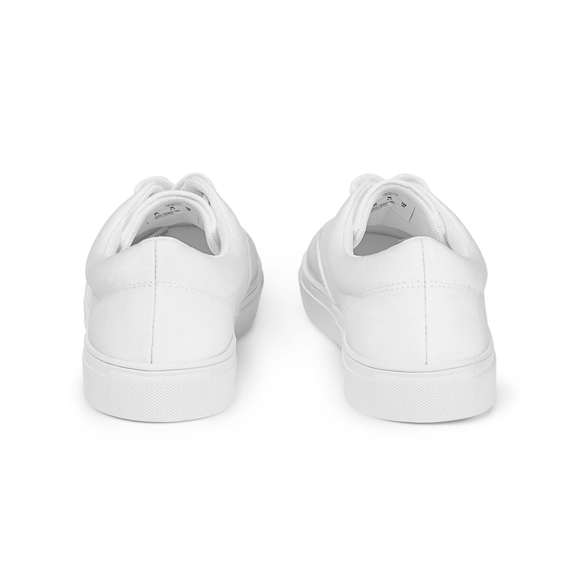 Women’s lace-up canvas shoes - Seashell White