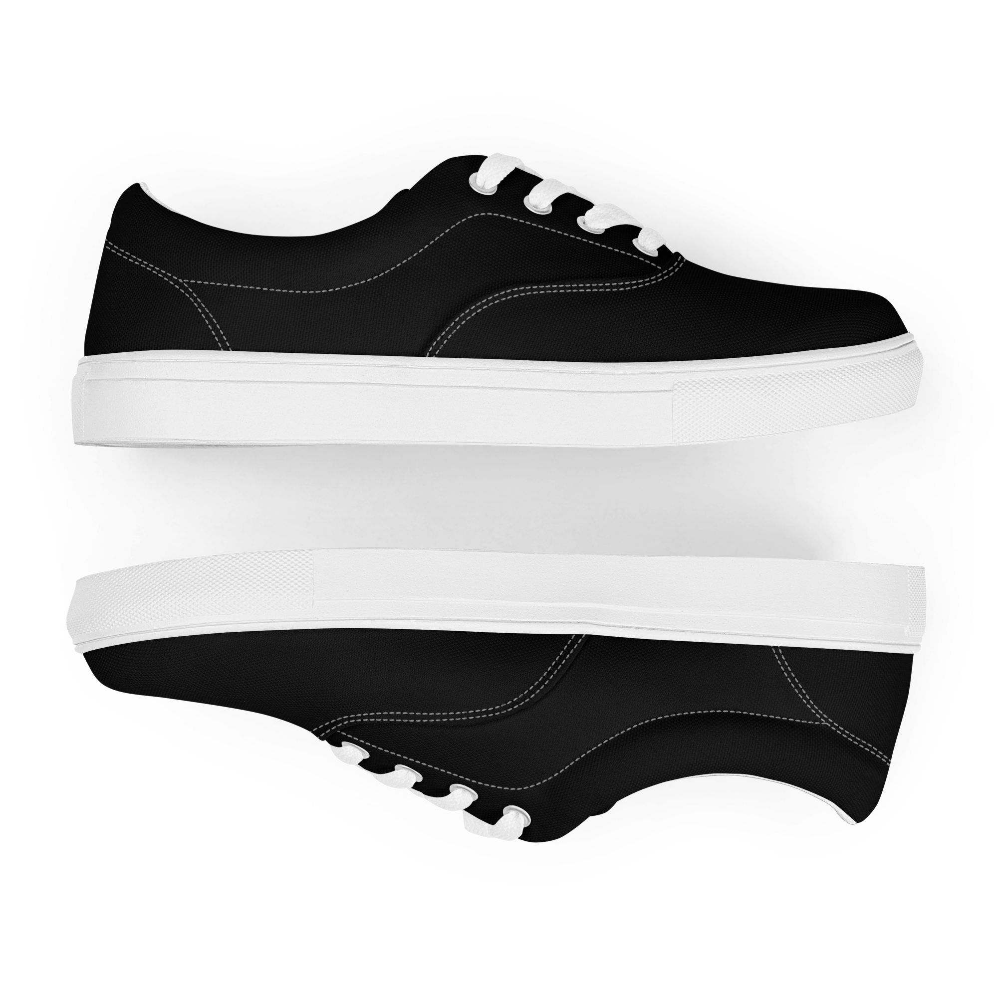 Women’s lace-up canvas shoes - Harbor Black