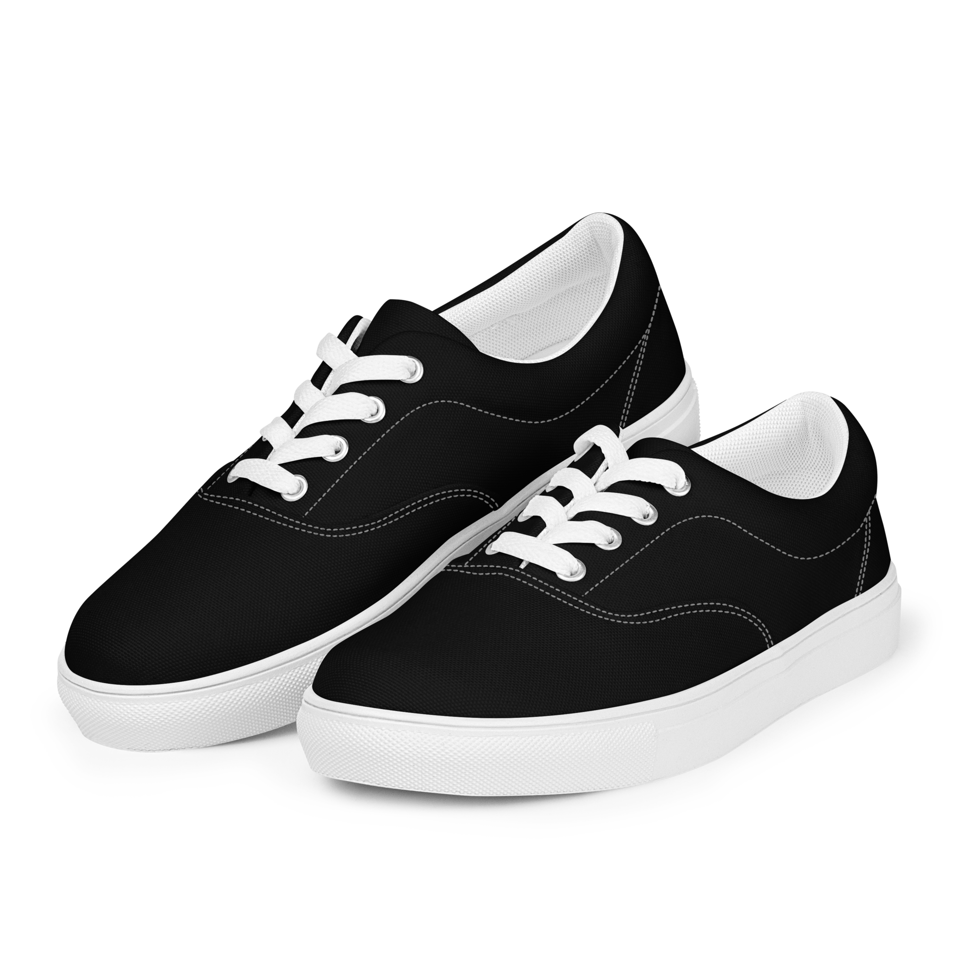 Women’s lace-up canvas shoes - Harbor Black