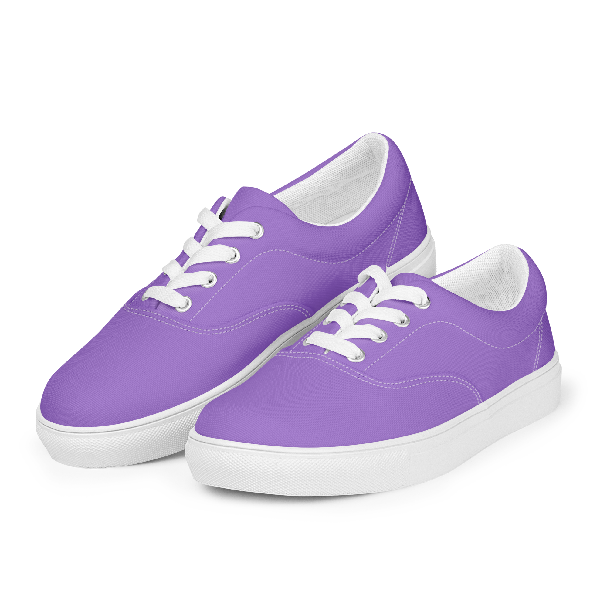Women’s lace-up canvas shoes - Coastal Purple