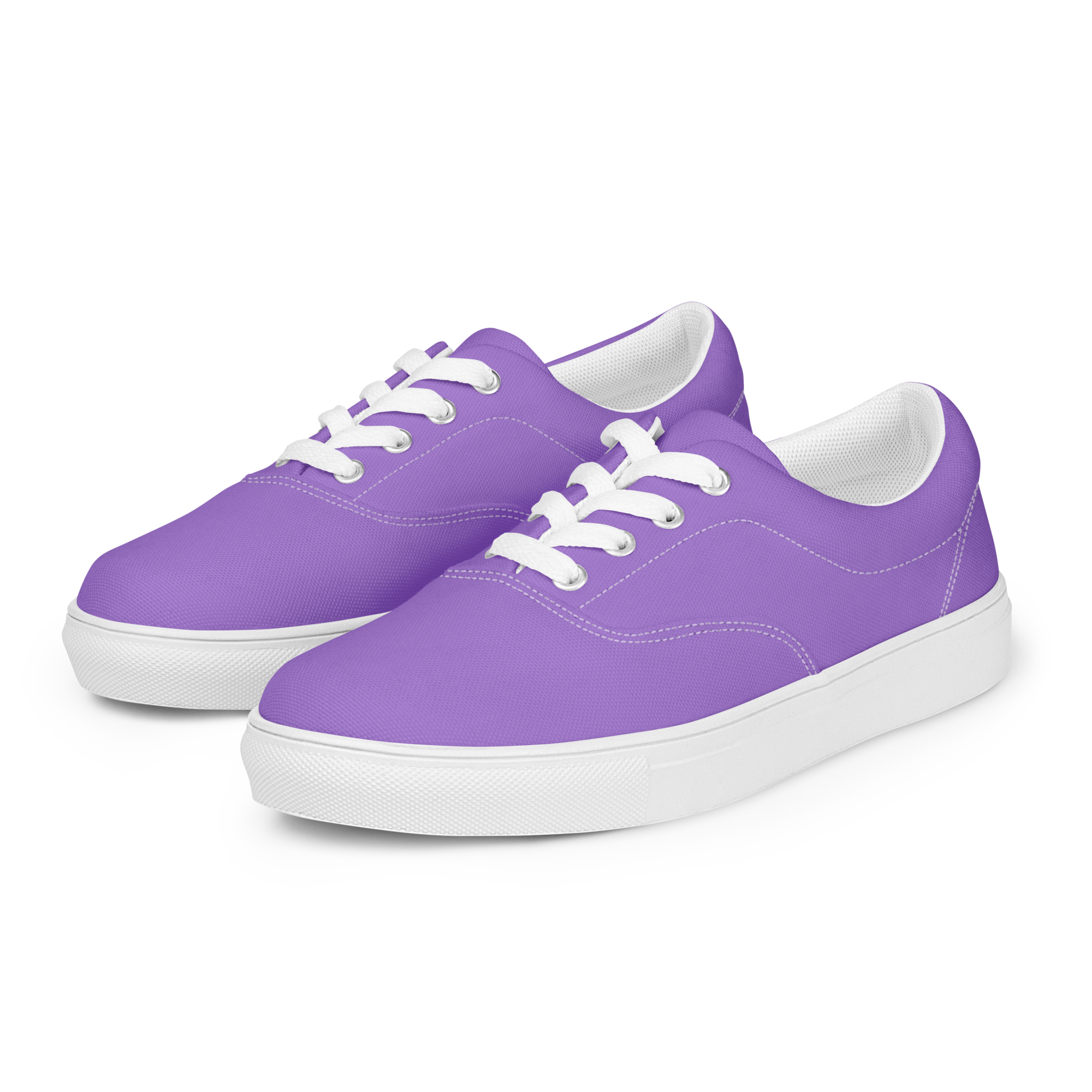 Women’s lace-up canvas shoes - Coastal Purple