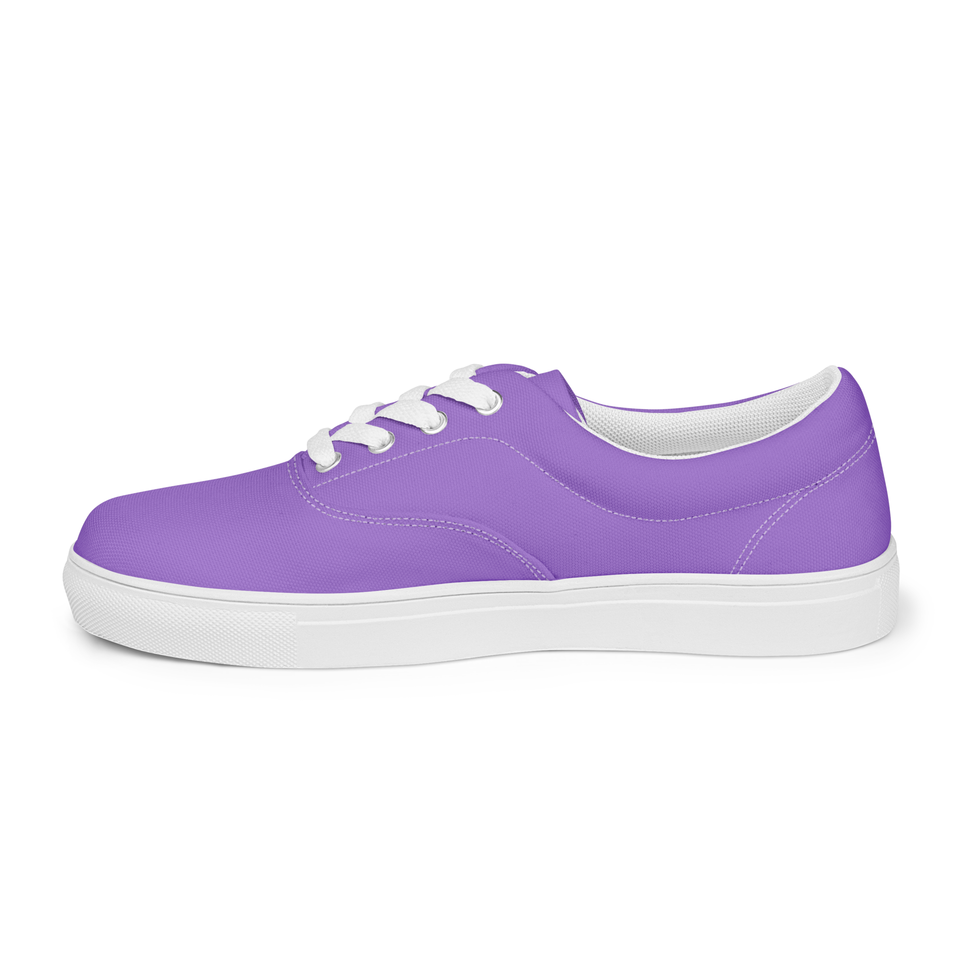 Women’s lace-up canvas shoes - Coastal Purple
