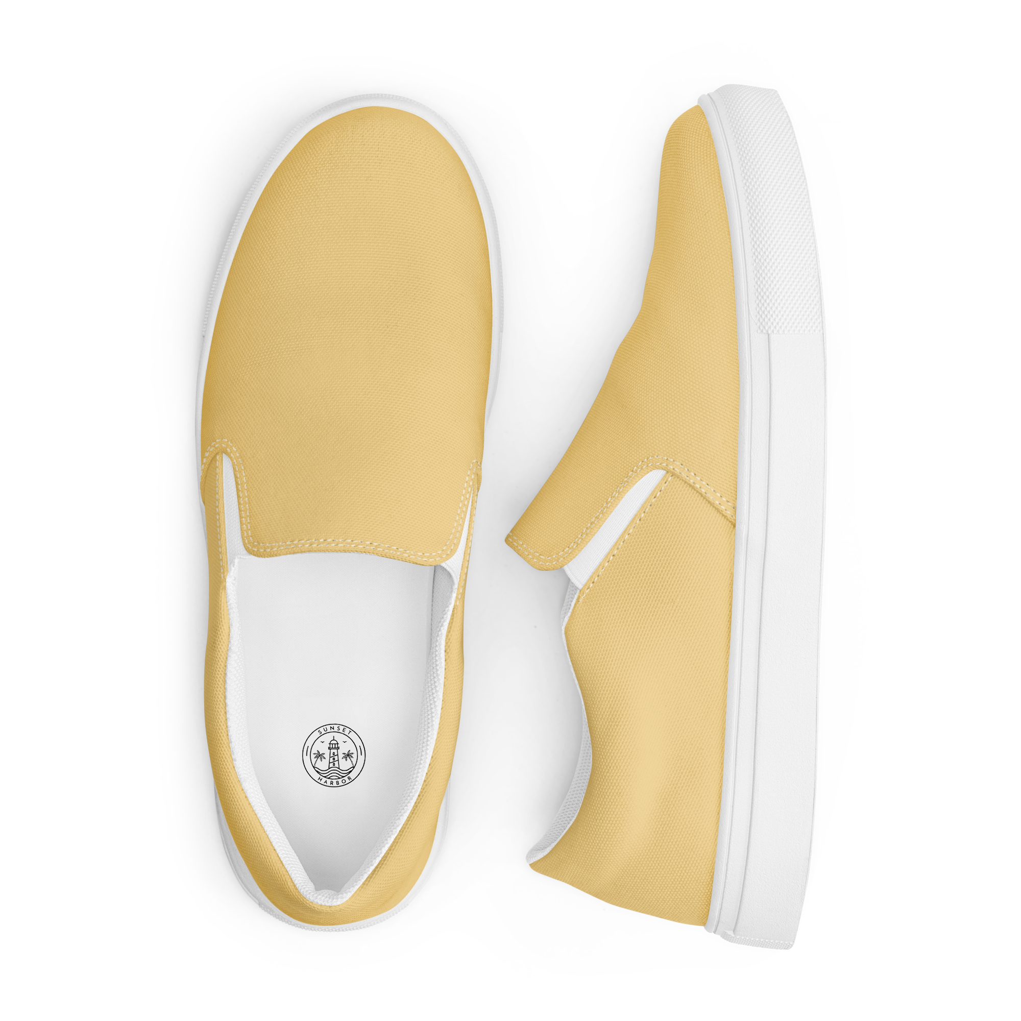 Women’s slip-on canvas shoes - Sand Yellow