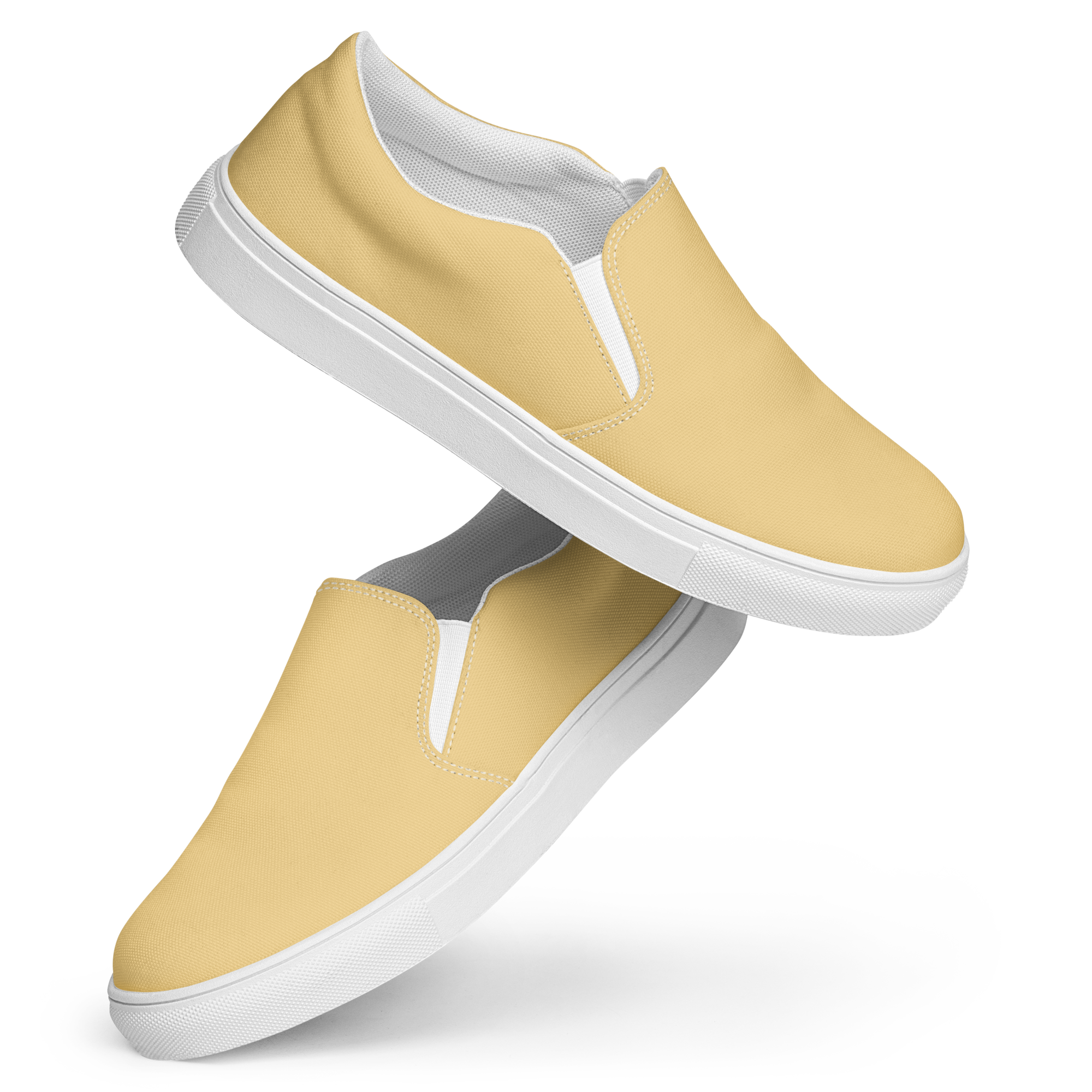 Women’s slip-on canvas shoes - Sand Yellow