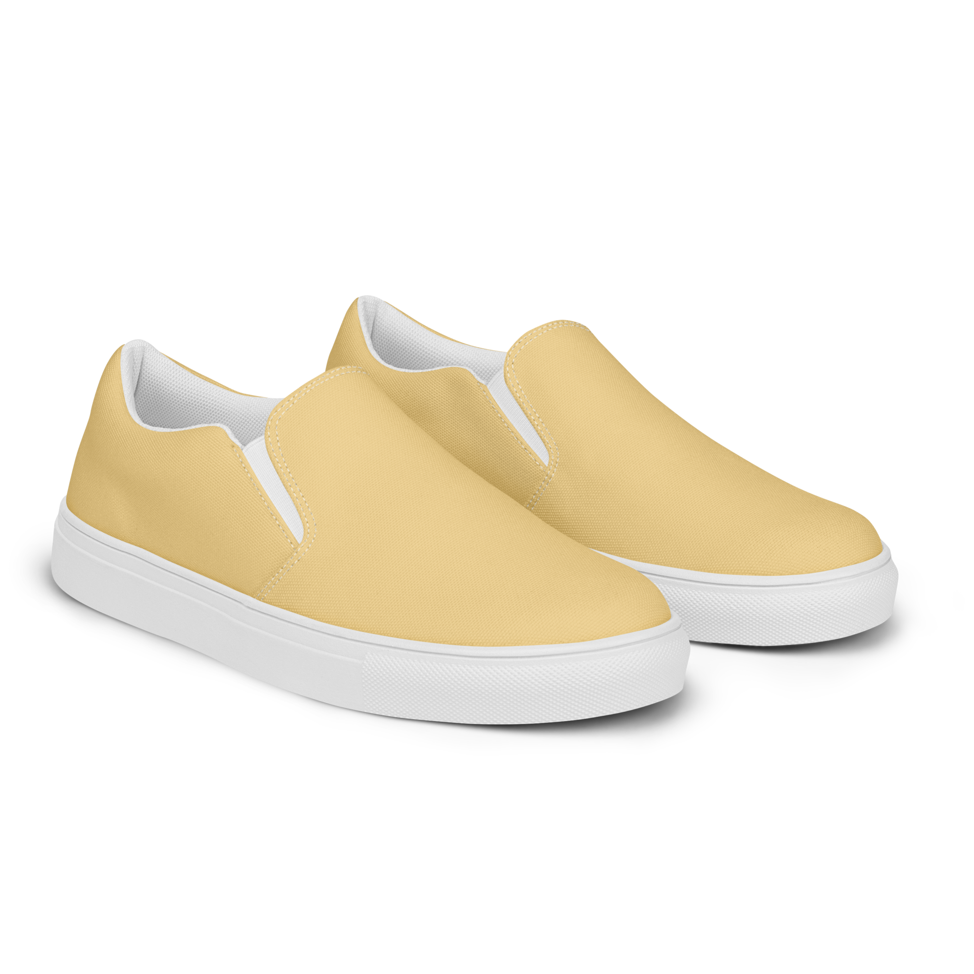 Women’s slip-on canvas shoes - Sand Yellow