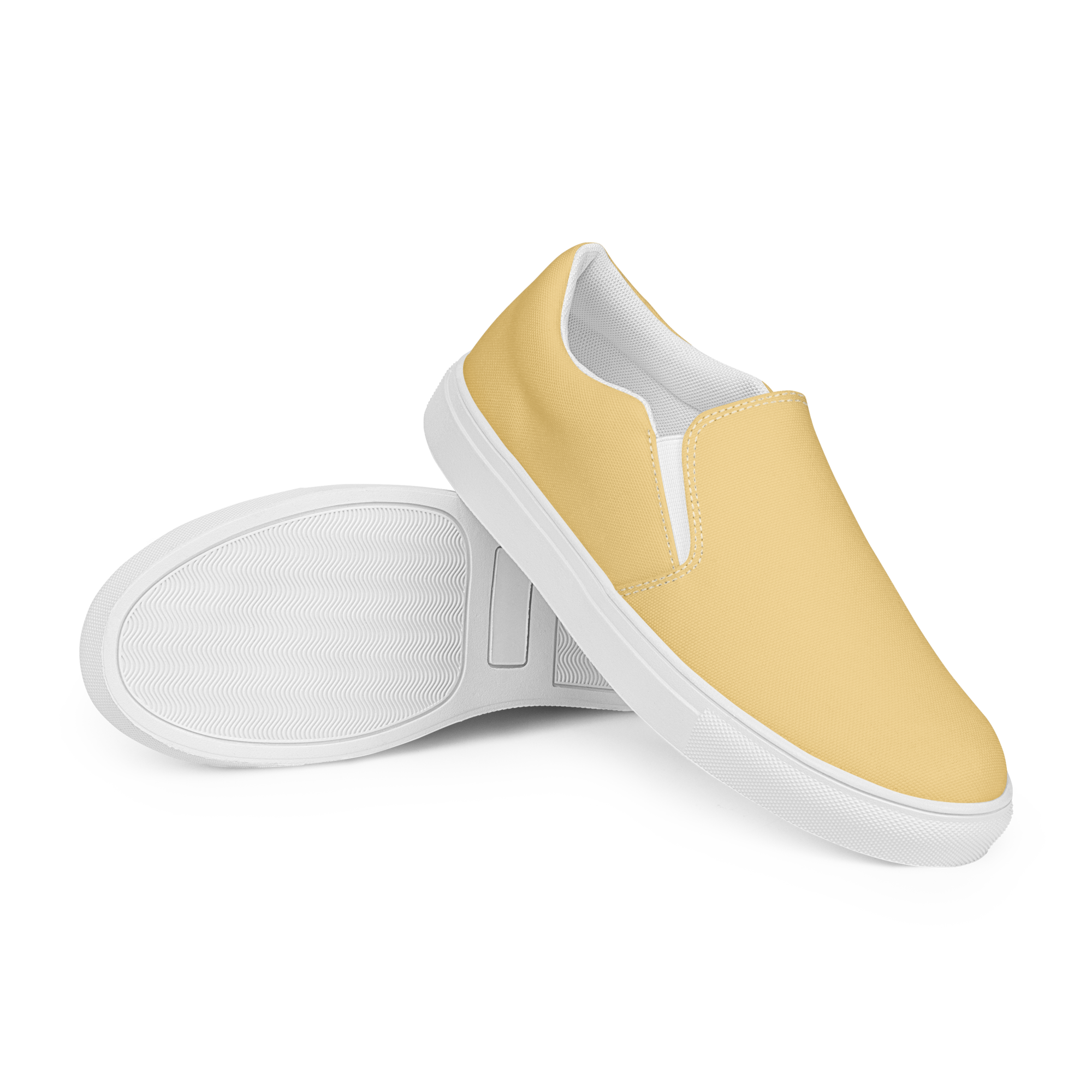 Women’s slip-on canvas shoes - Sand Yellow