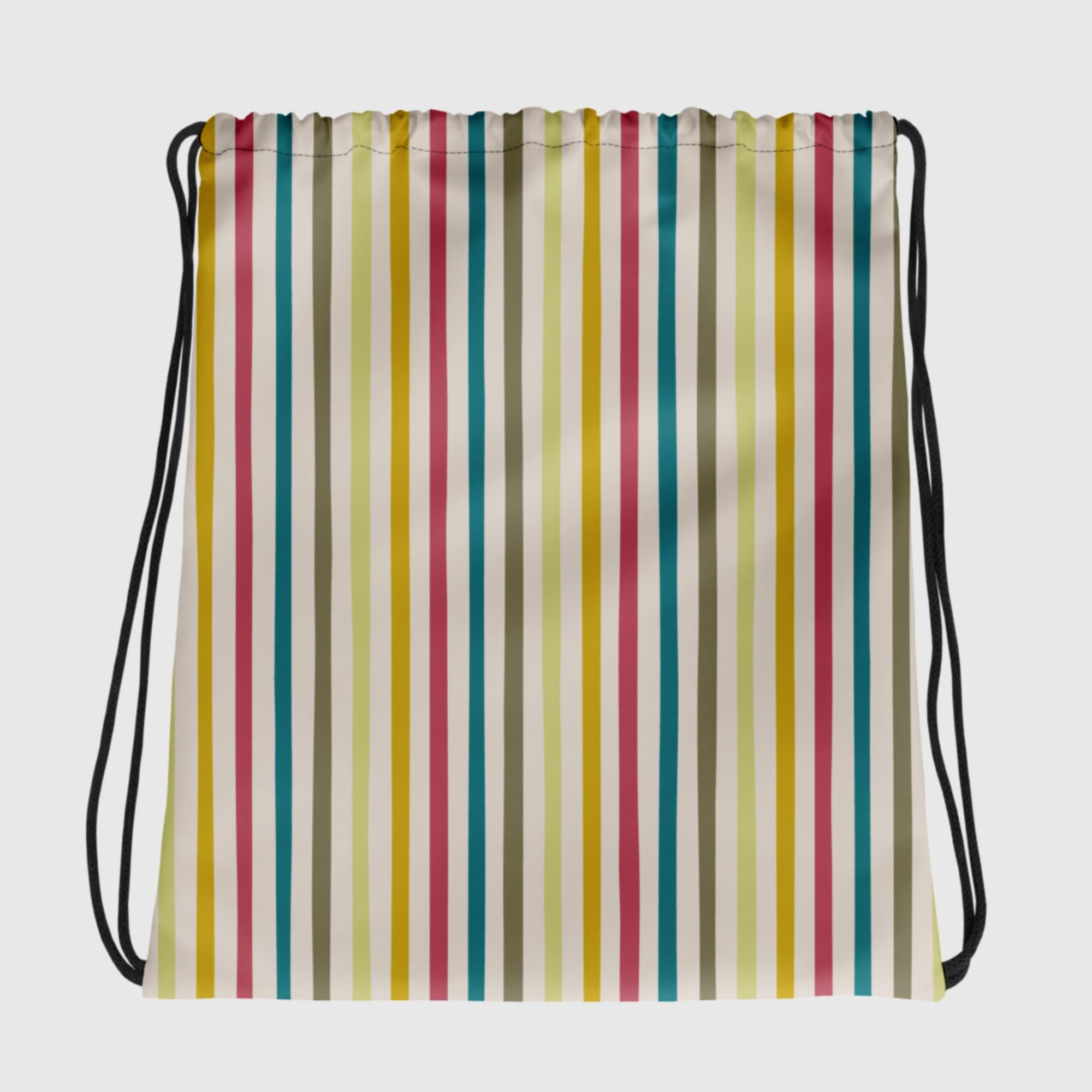 Drawstring bag - Stripes - Sunset Harbor Clothing