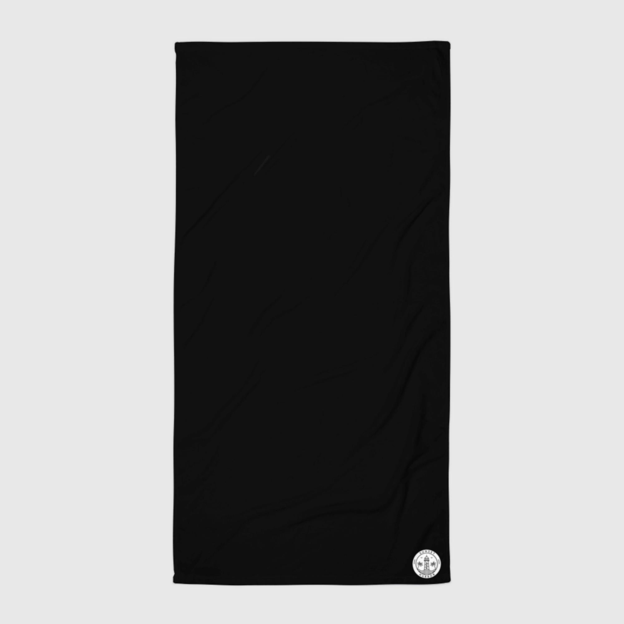 Towel - Black - Sunset Harbor Clothing
