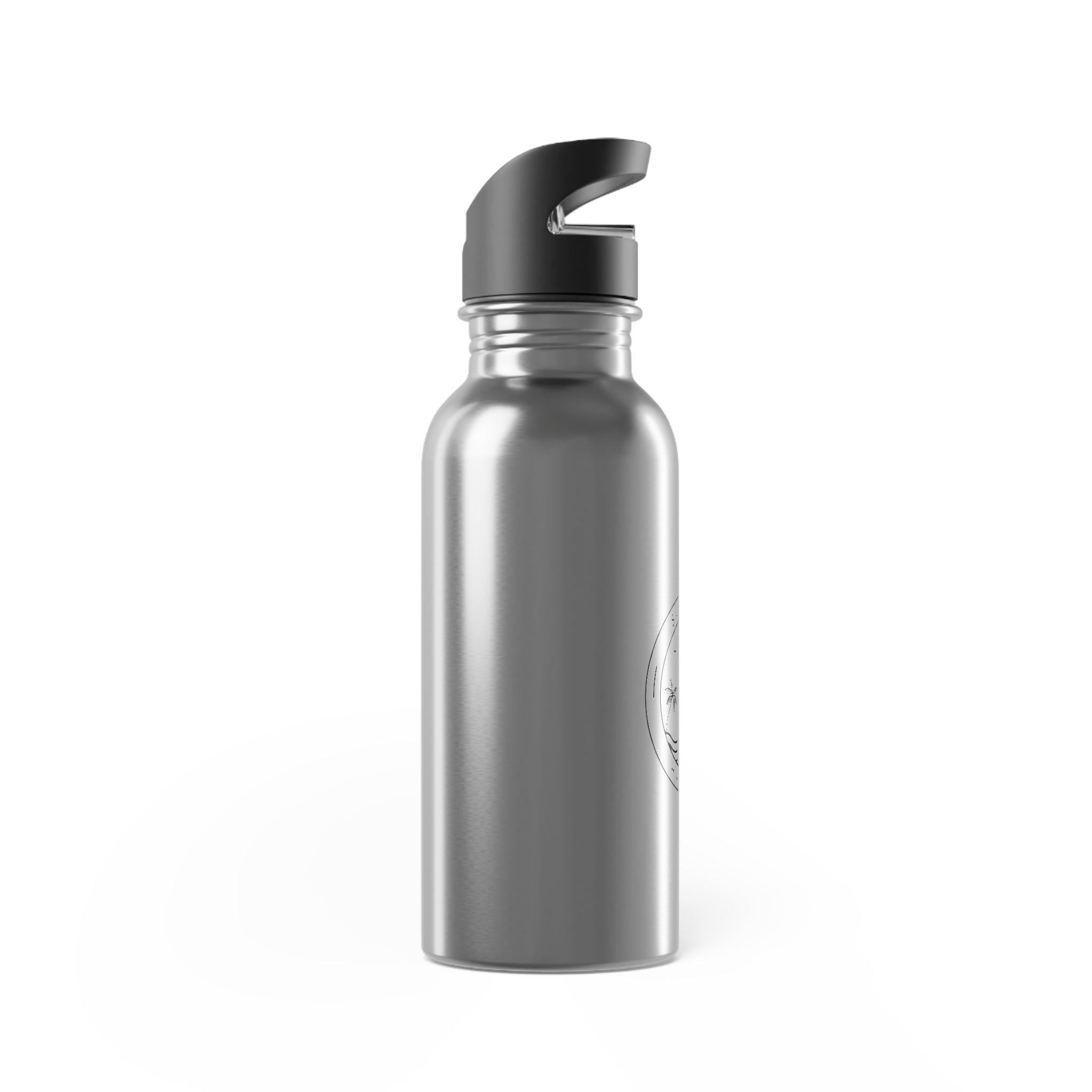 Botella de agua de acero inoxidable con pajita, 20 oz