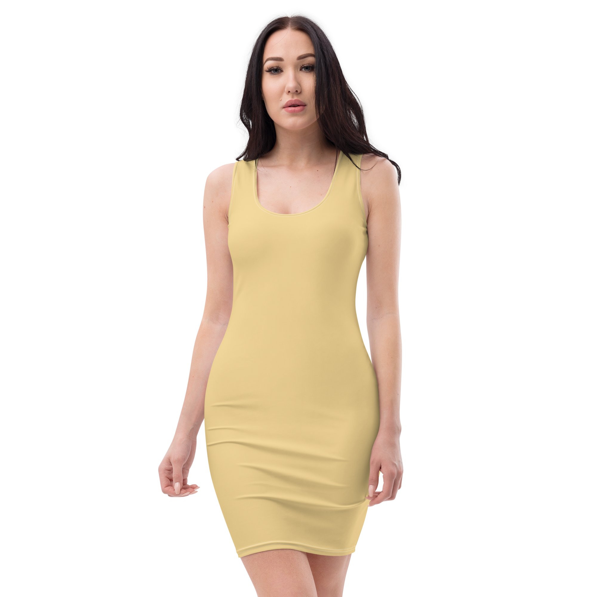 Bodycon Dress - Sand Yellow