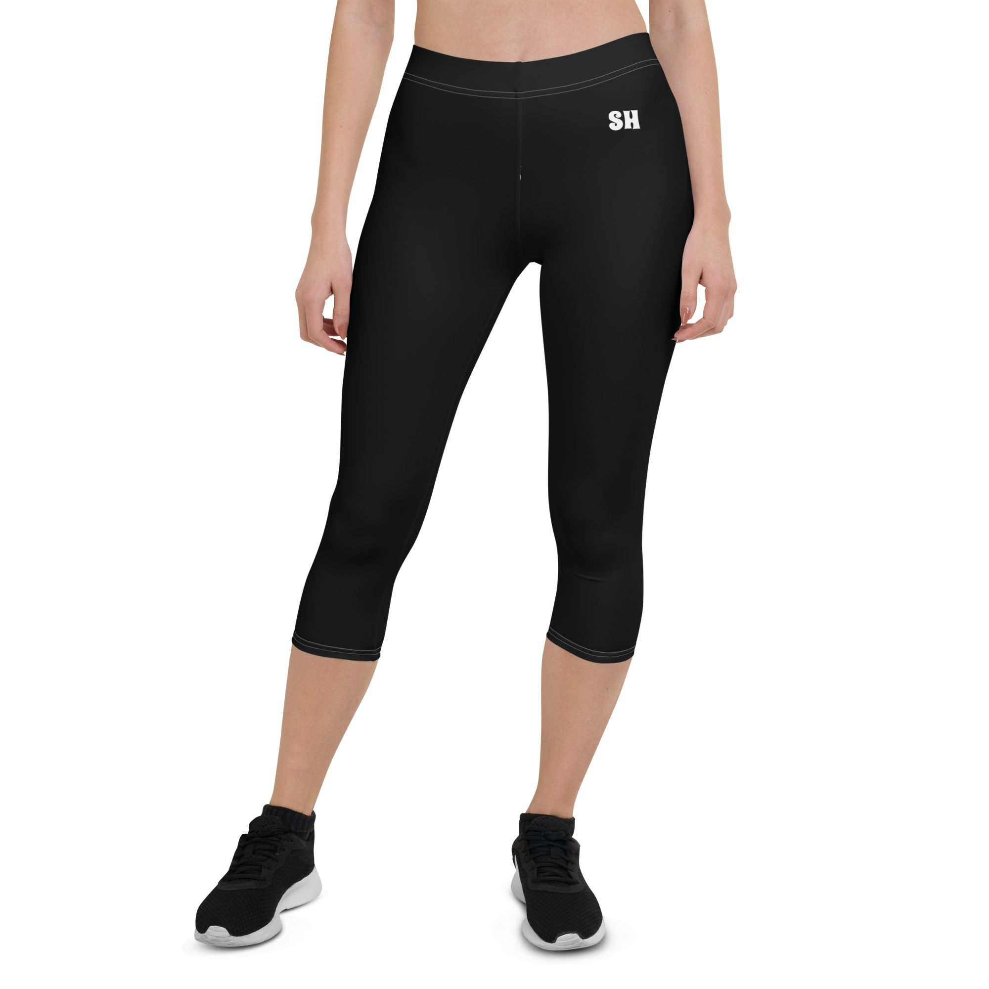 Capri-Leggings – Schwarz