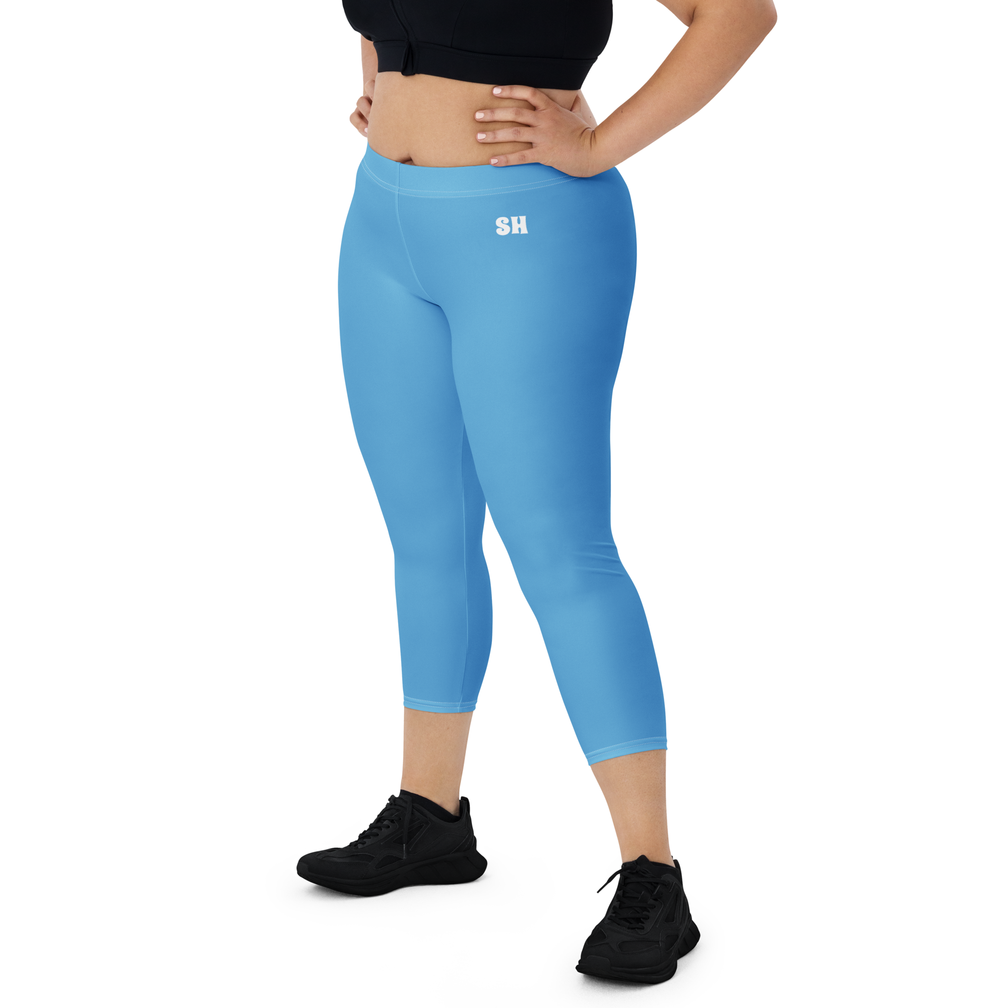 Capri Leggings - Ocean Blue