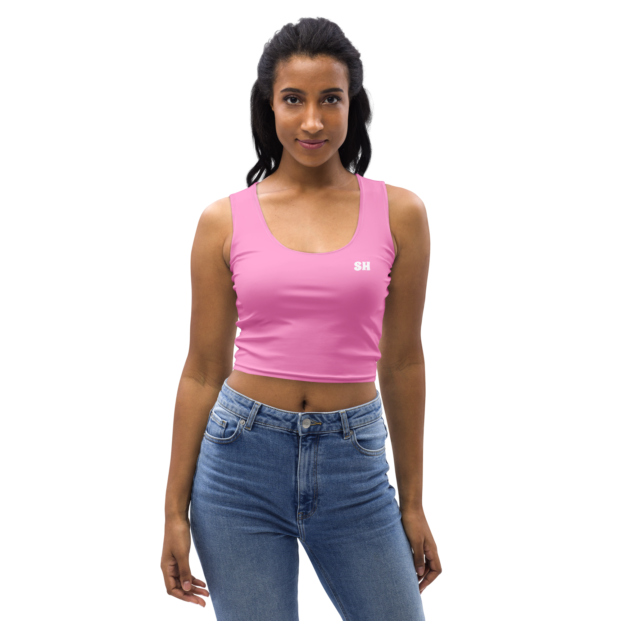 Crop Top - Tropical Pink