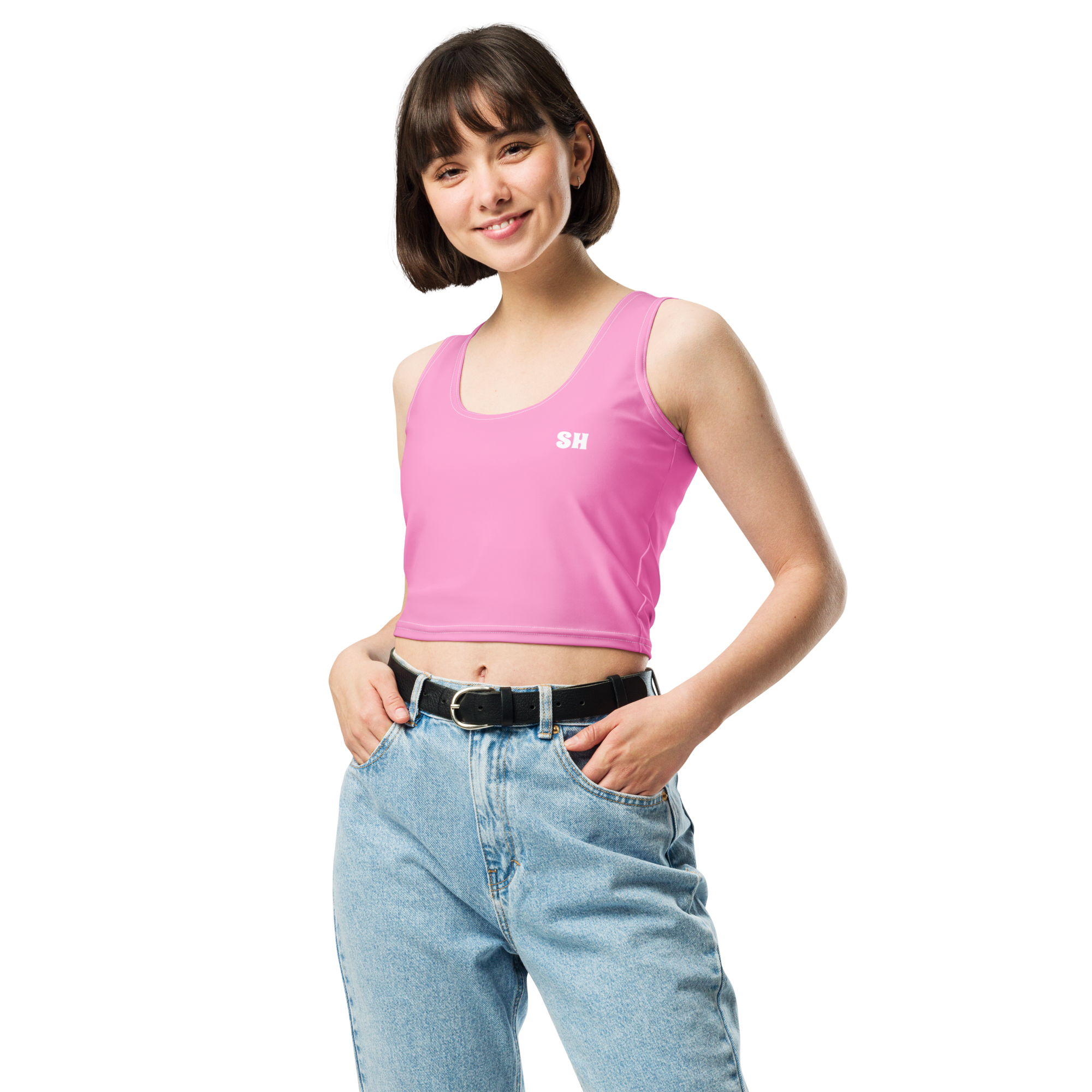 Crop Top - Tropical Pink