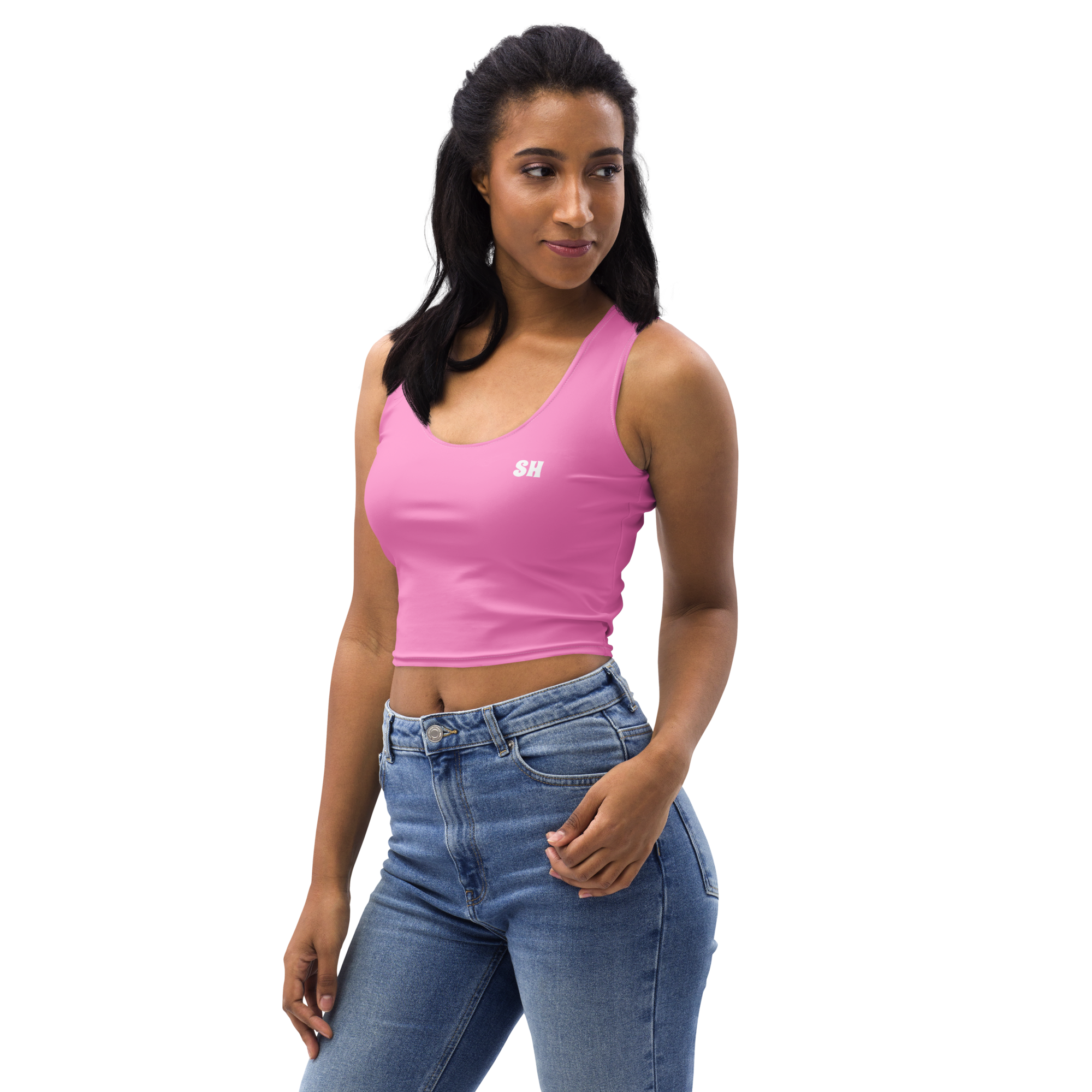 Crop Top - Tropical Pink