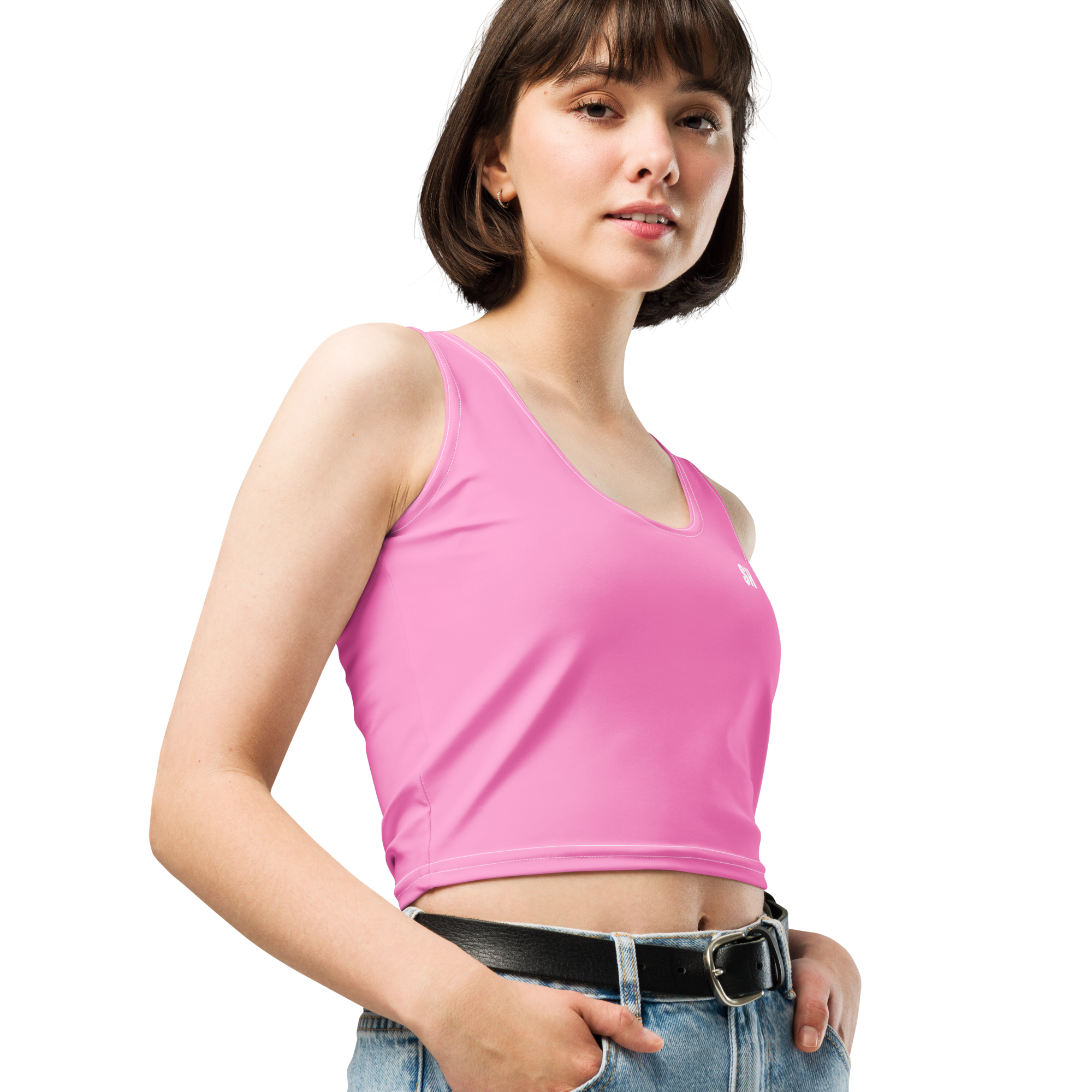 Crop Top - Tropical Pink