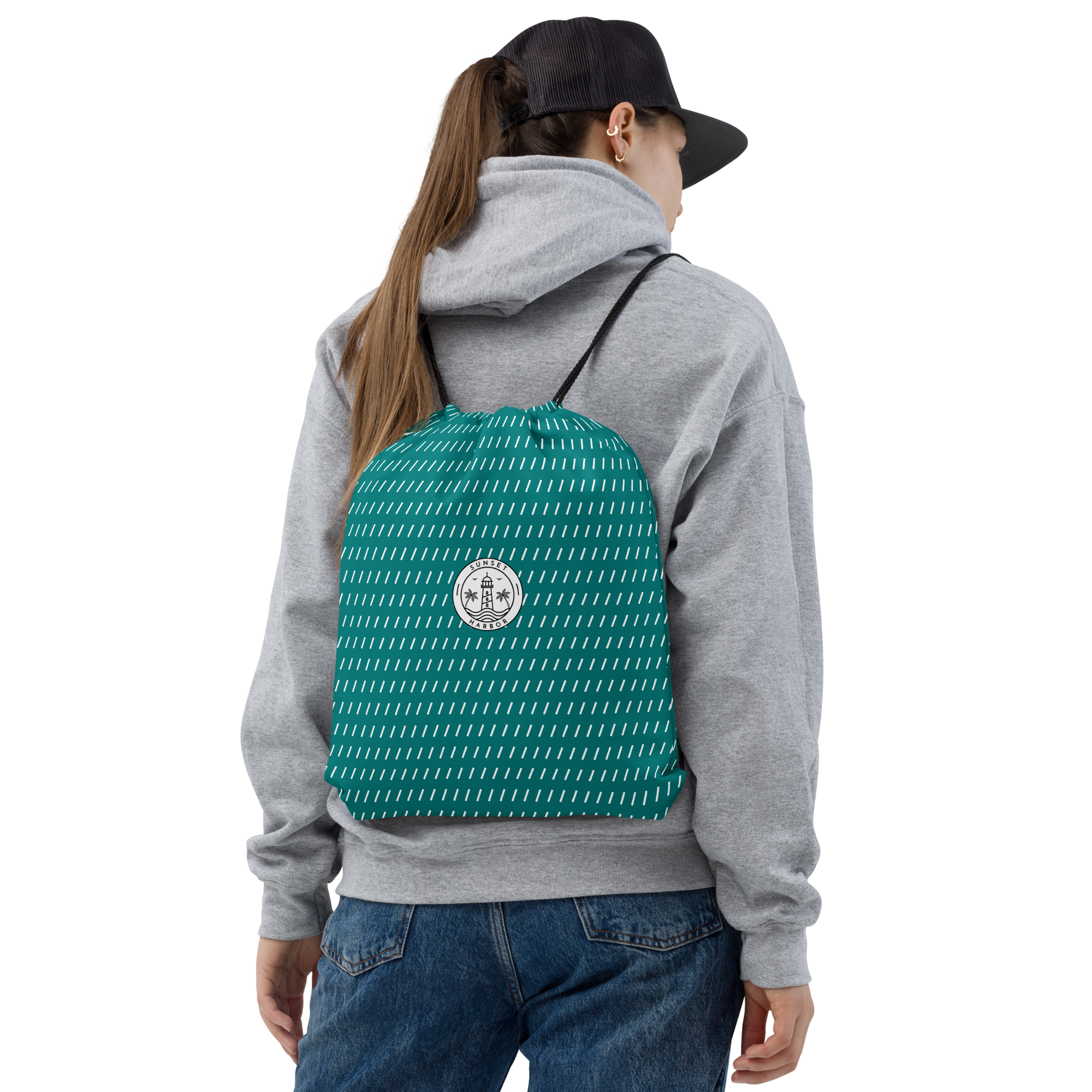 Drawstring bag - Seaside Teal