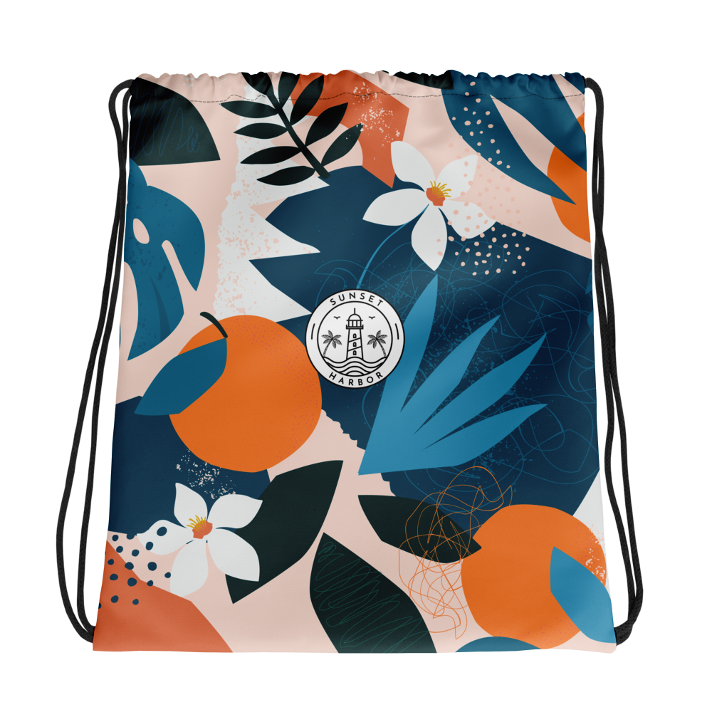 Drawstring bag - Coastal Bloom