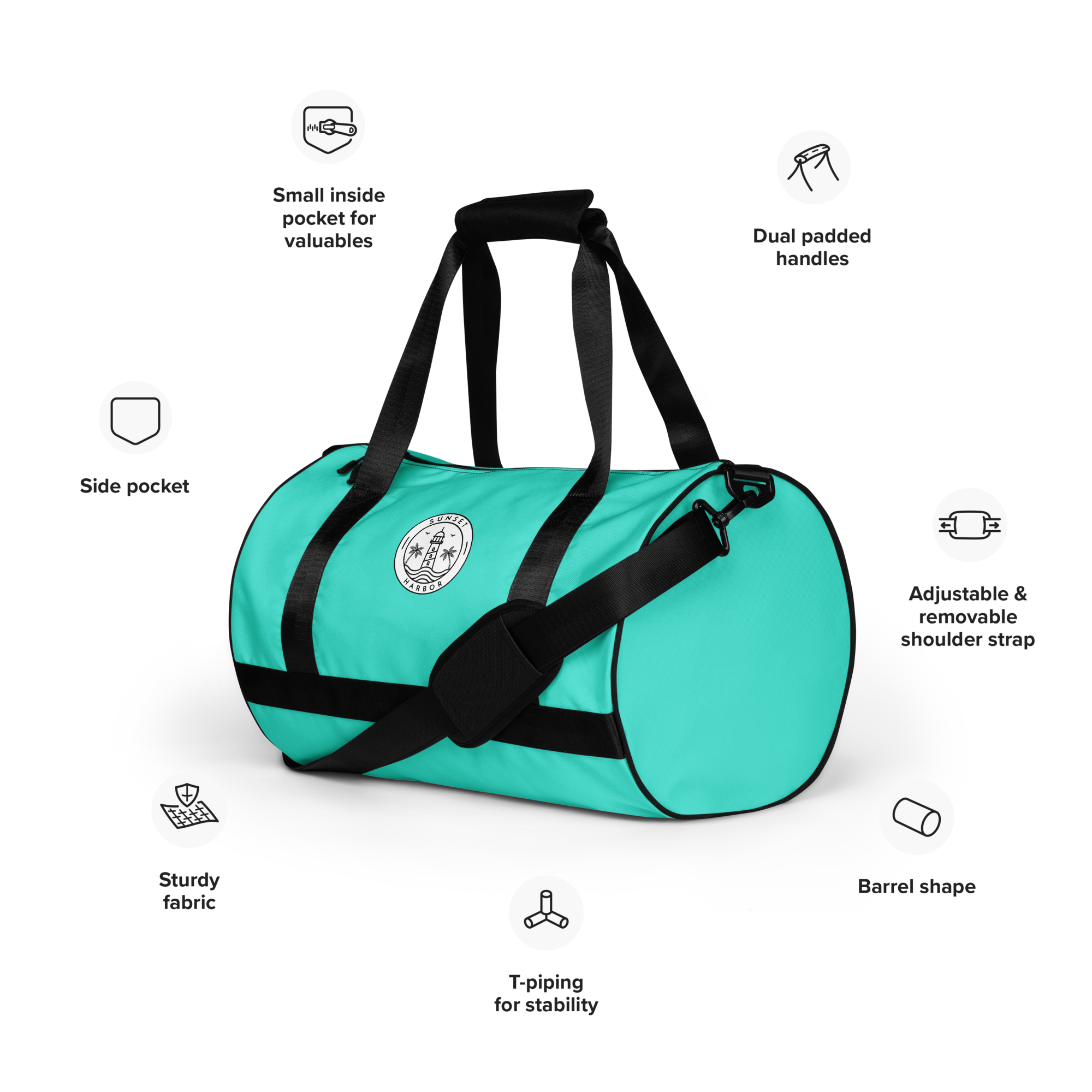 Gym bag - Lagoon Turquoise