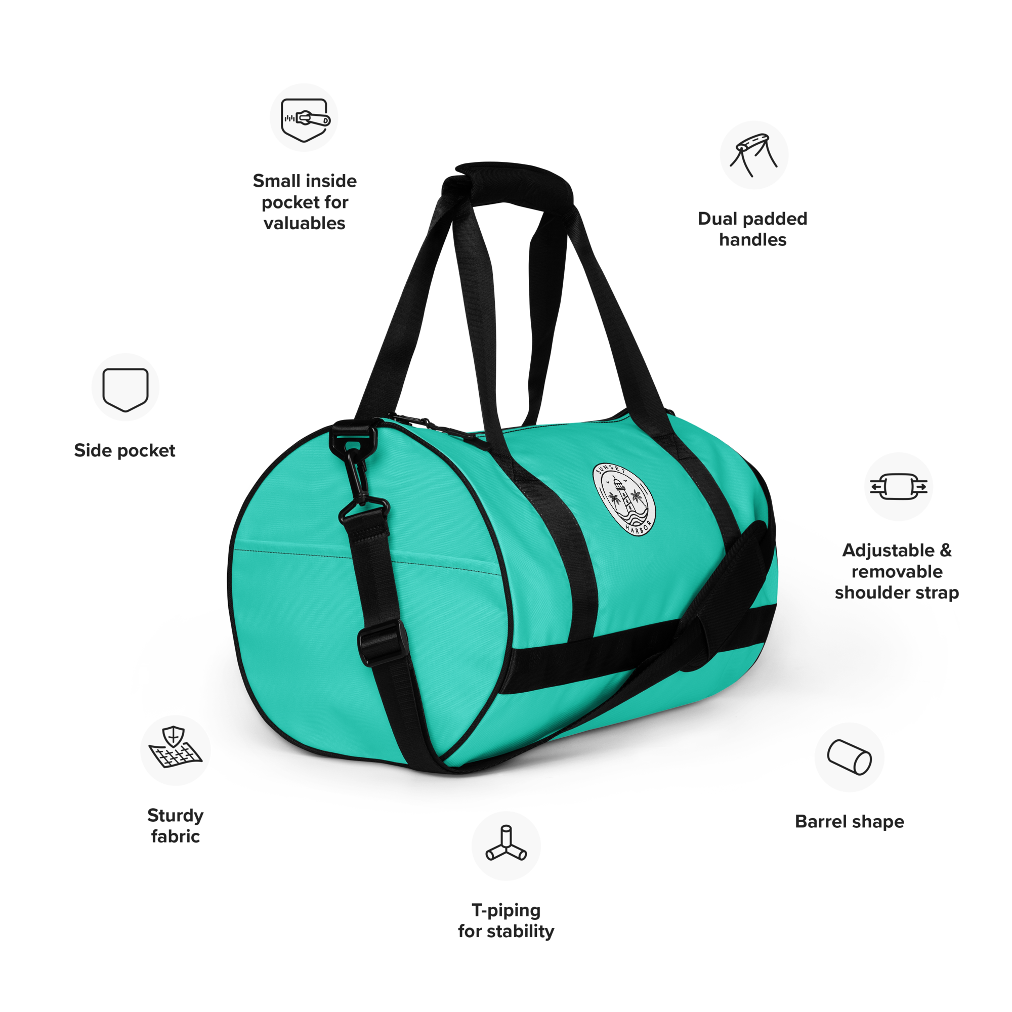 Gym bag - Lagoon Turquoise