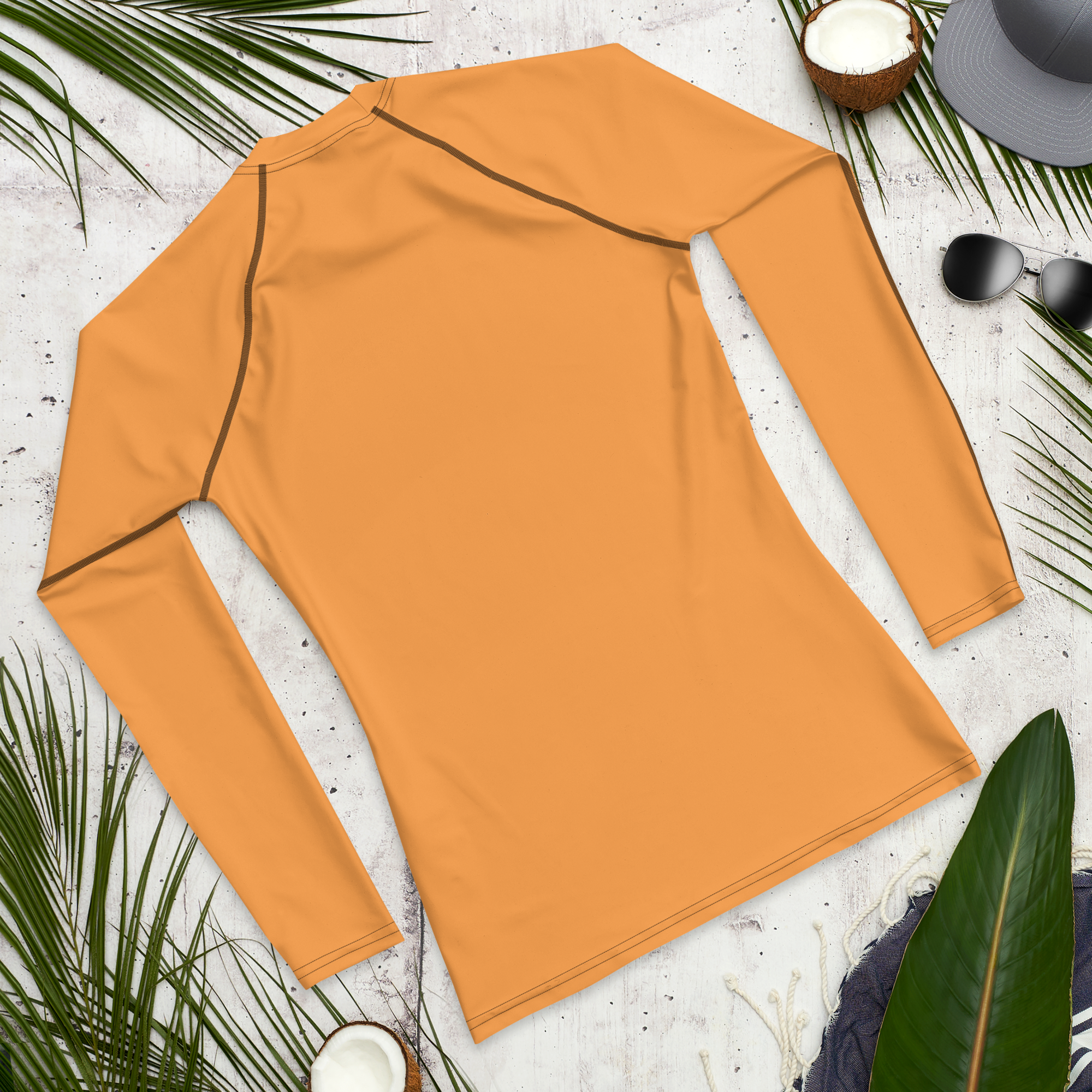 Men's Rash Guard - Coastal Orange