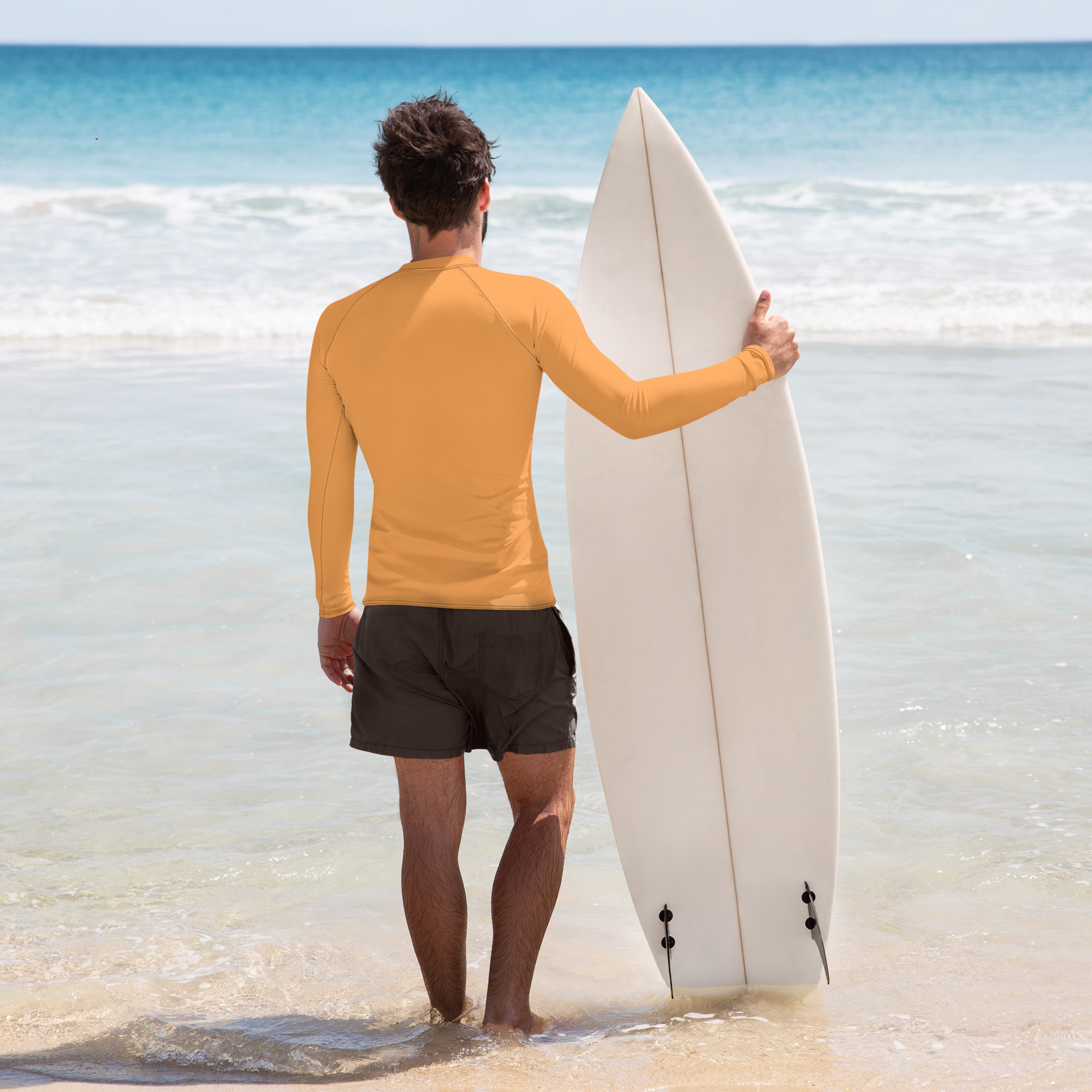 Men's Rash Guard - Coastal Orange