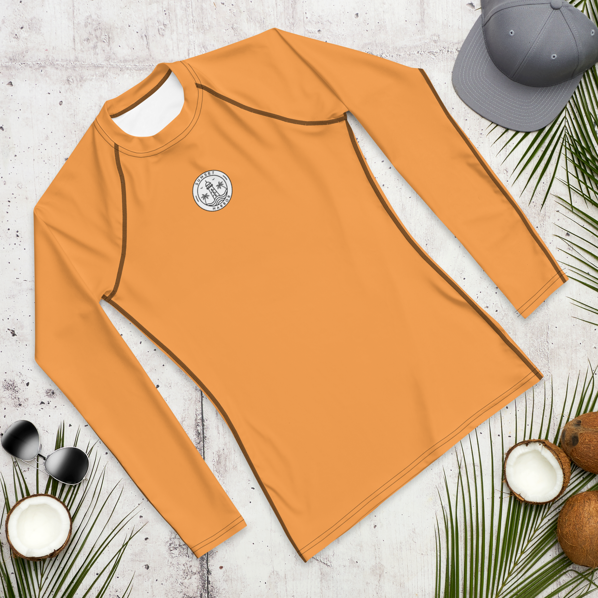 Men's Rash Guard - Coastal Orange