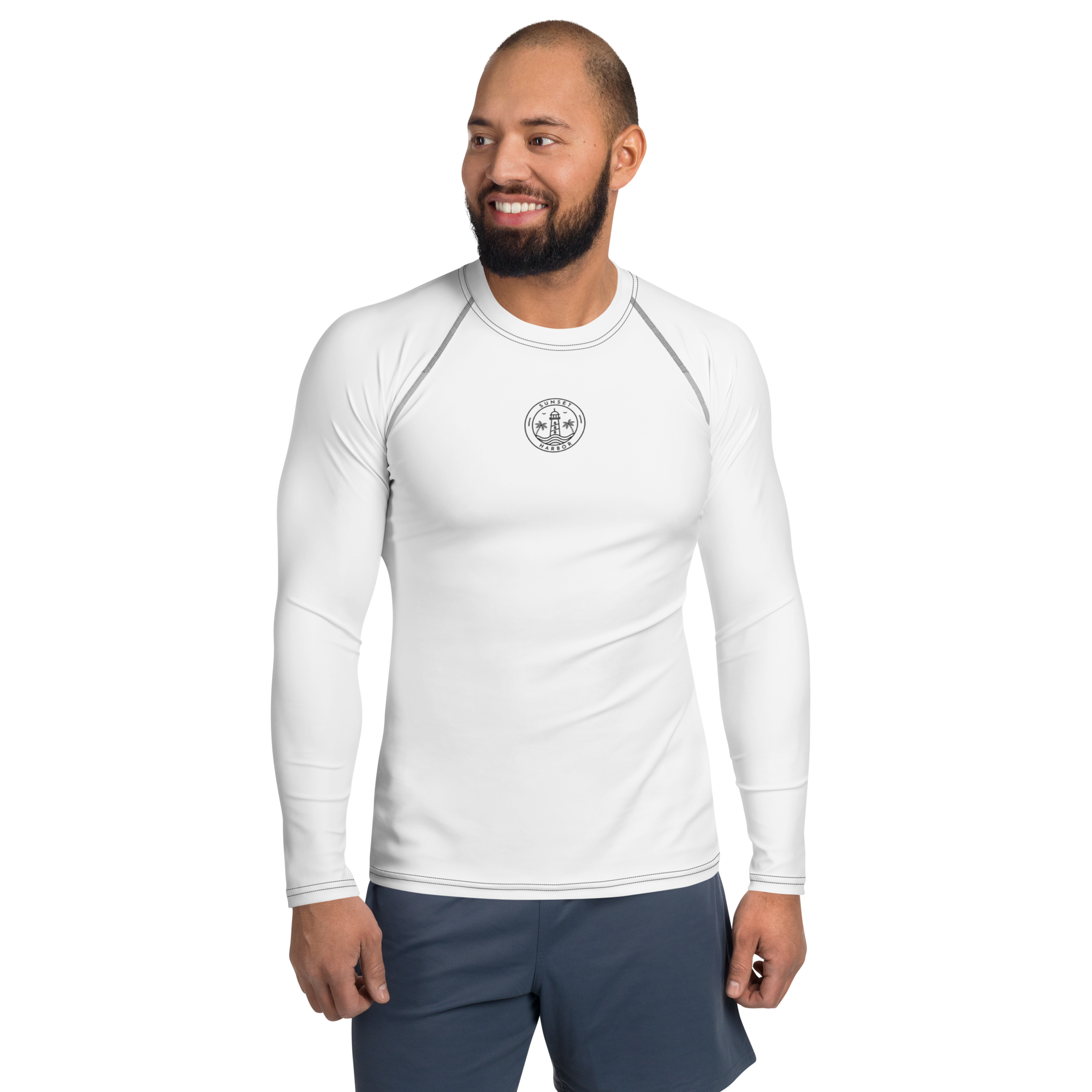 Men's Rash Guard - Seashell White