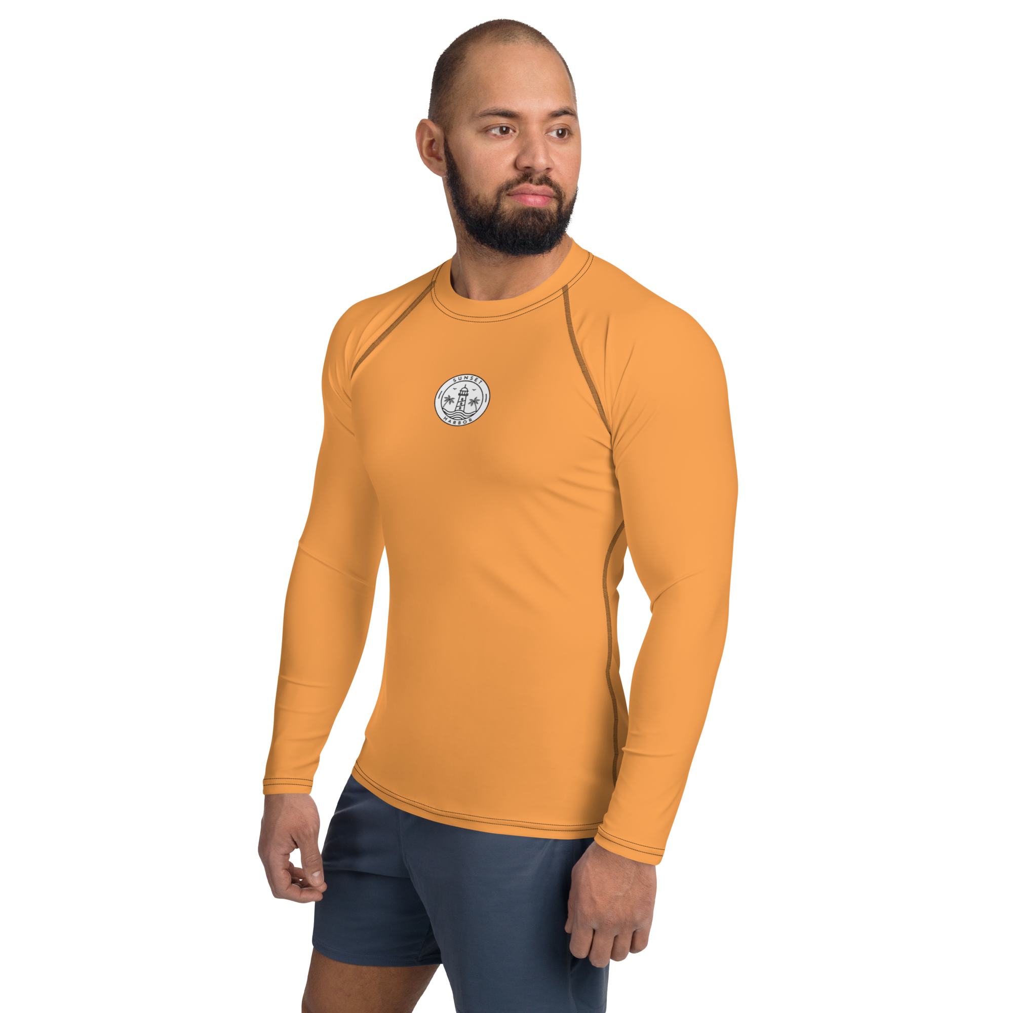 Men's Rash Guard - Coastal Orange