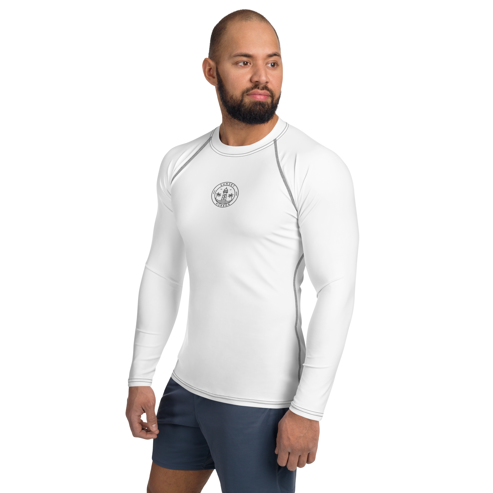 Men's Rash Guard - Seashell White